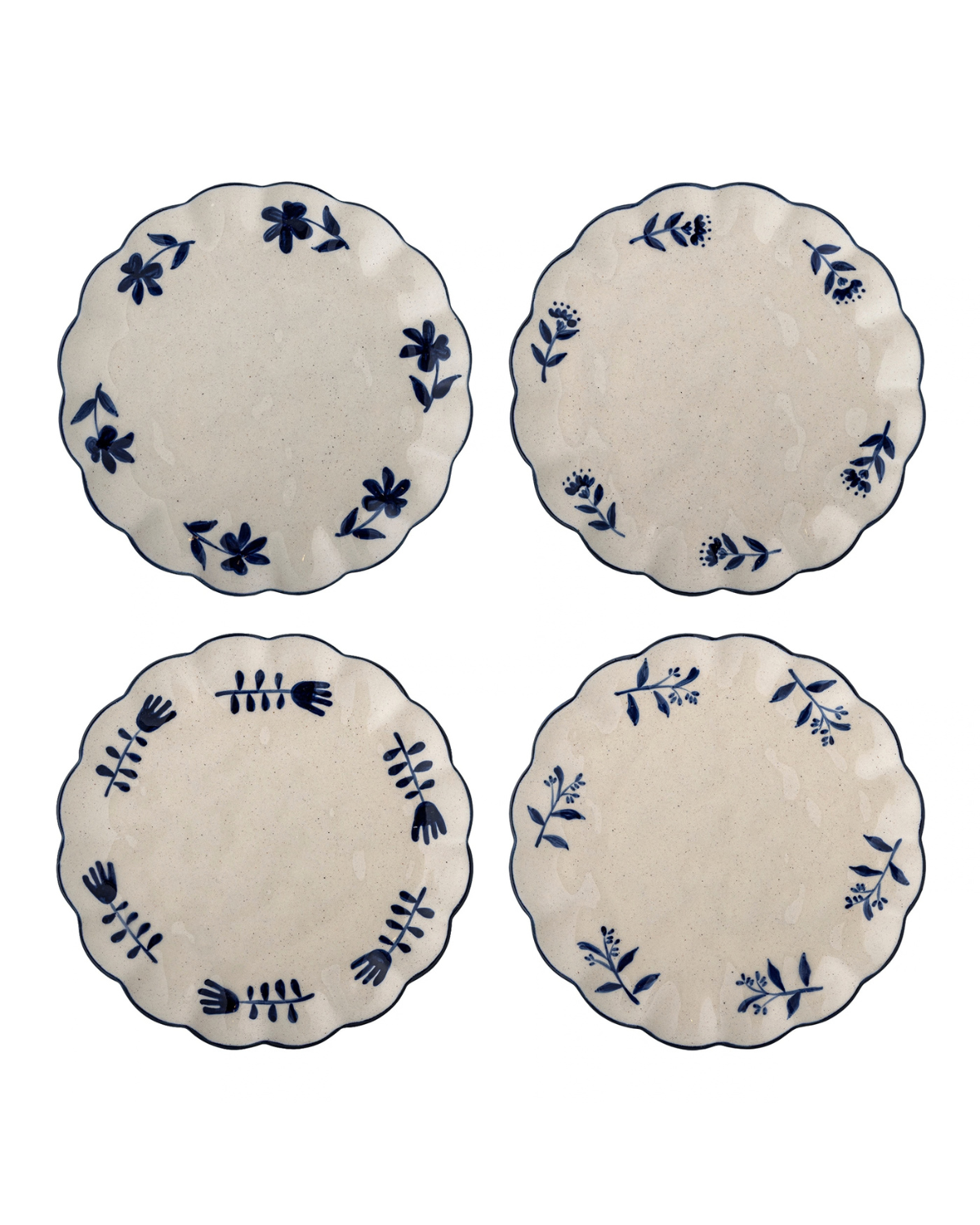 Teller Eimy – Blau (4er-Set)