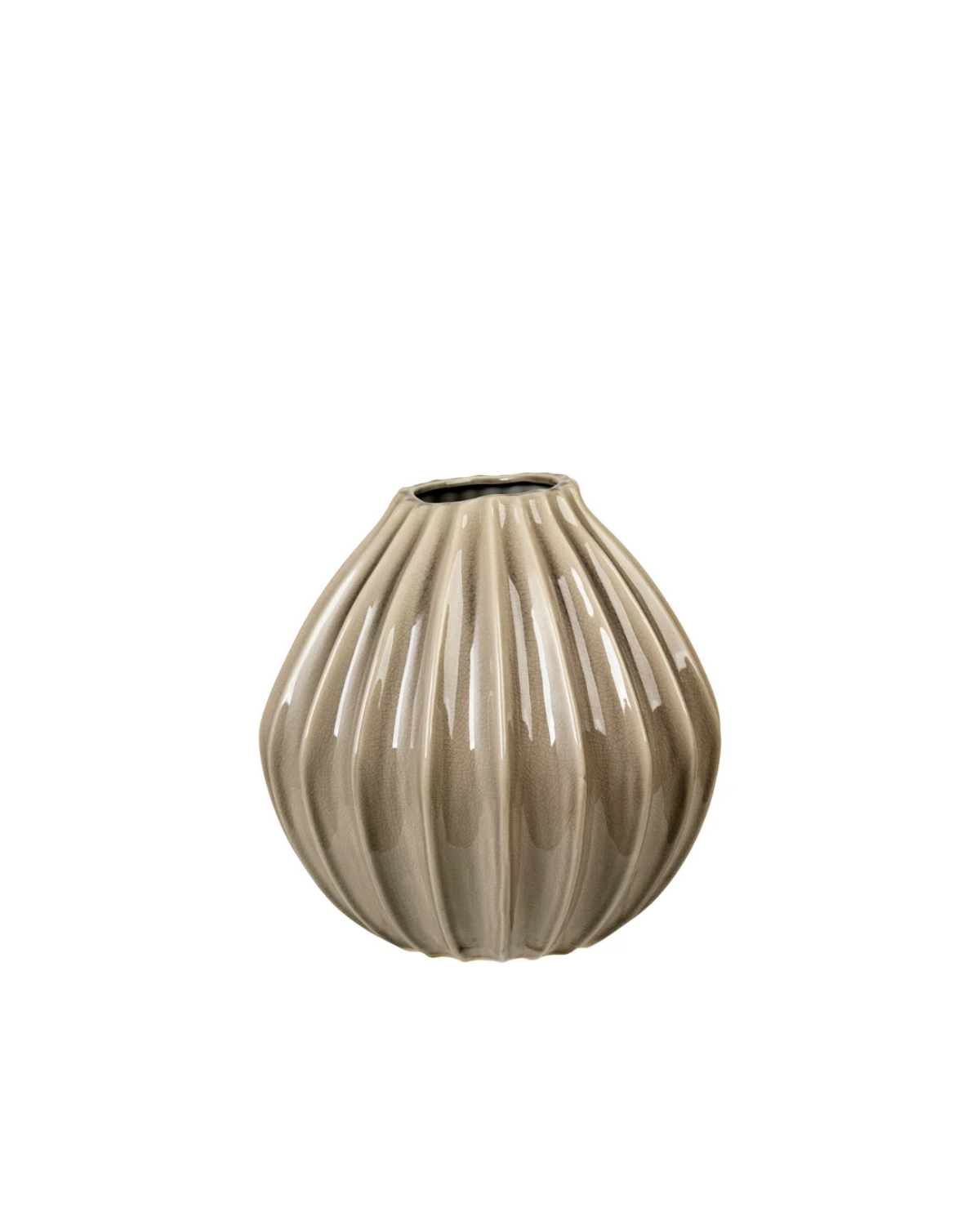 Vase Wide L - Rainy Day Grey