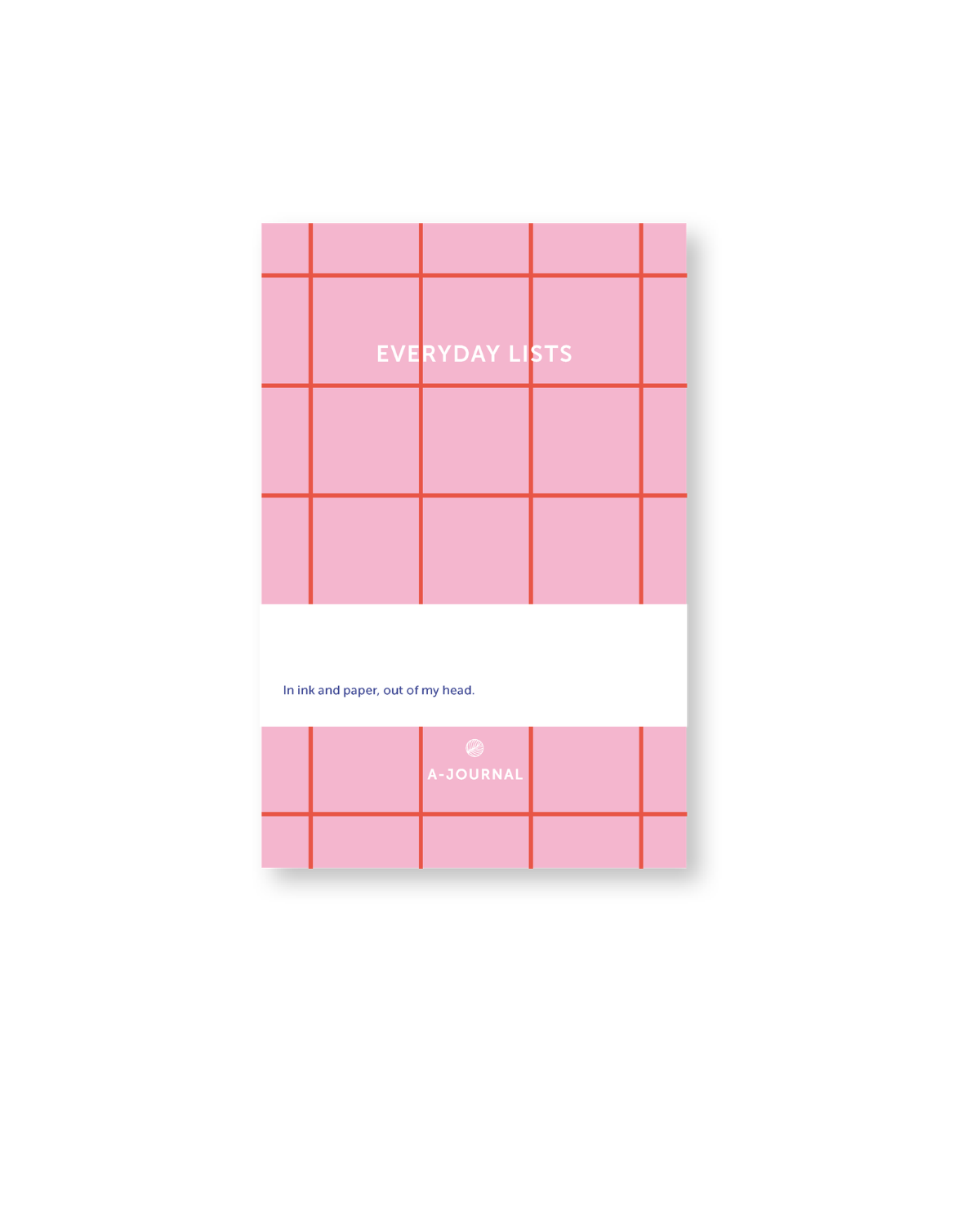 Notizblock Everyday List - Rosa-Kariert