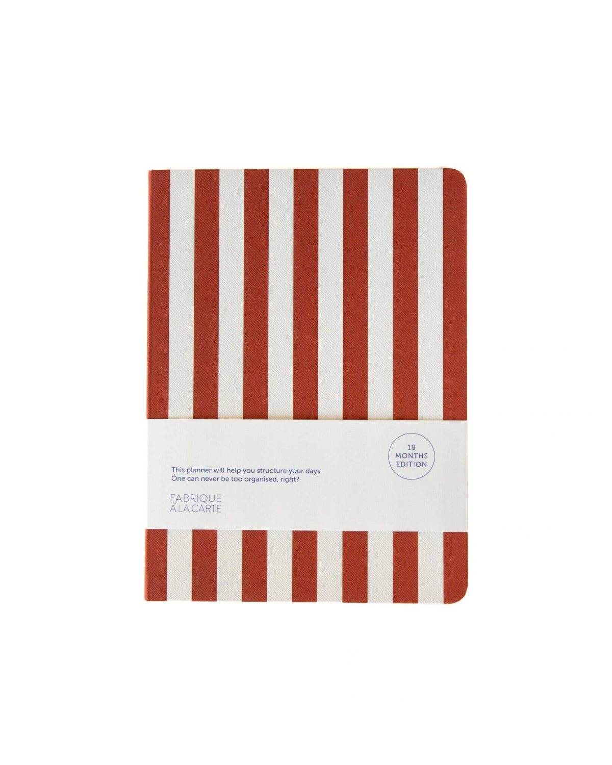 Fabrique 18-Monats-Kalender 2026–2027 - Streifen/Rot