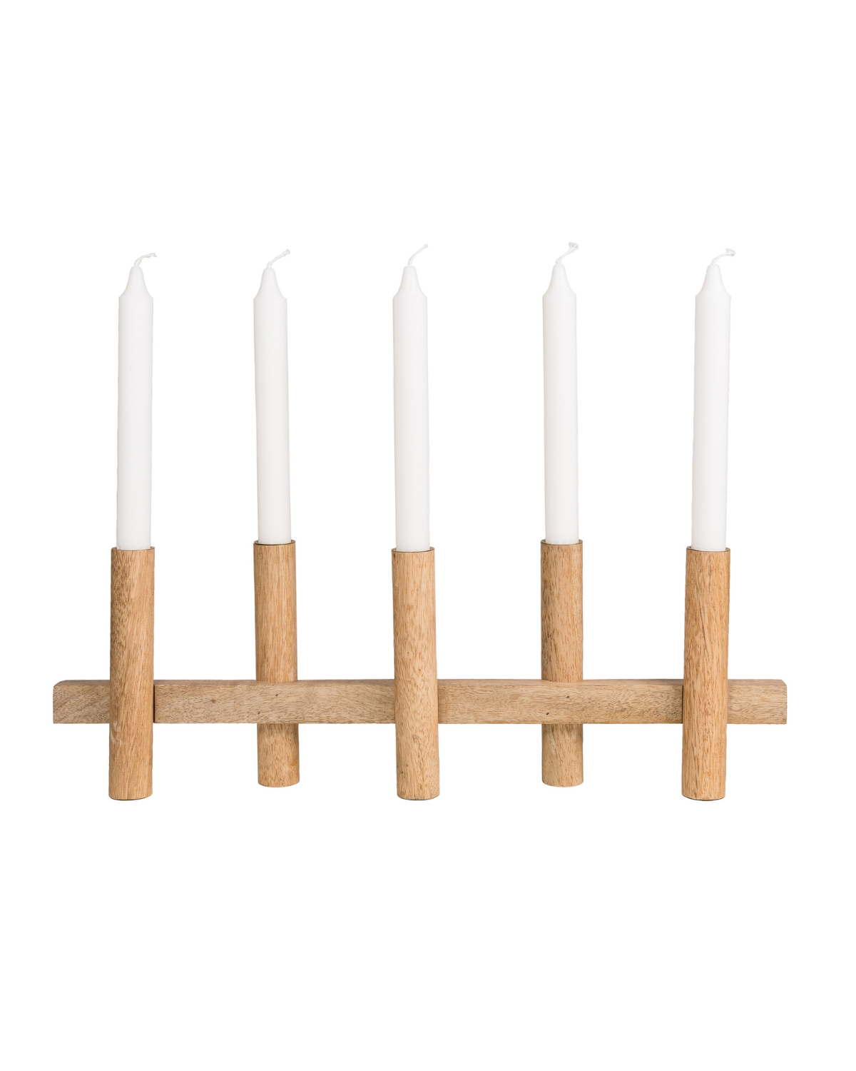 Kerzenhalter aus Mangoholz - 47 cm