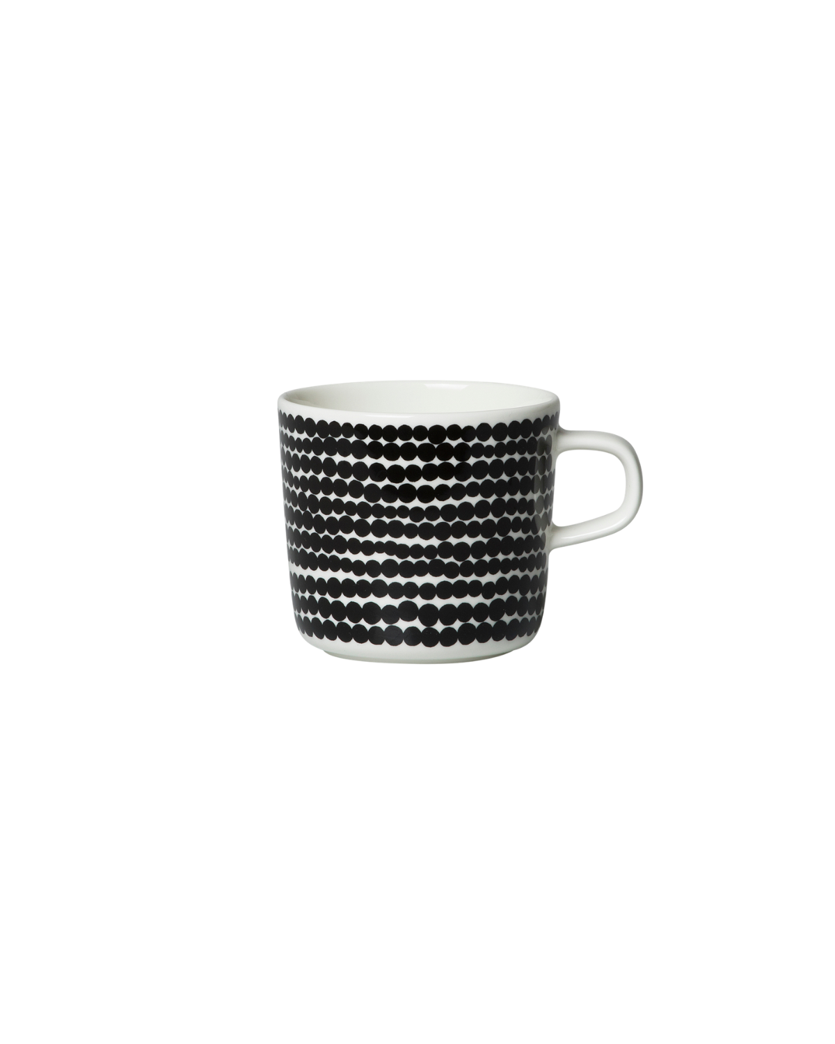 Kaffeetasse Oiva / Siirtolapuutarha - Schwarz / Weiß (200 ml)