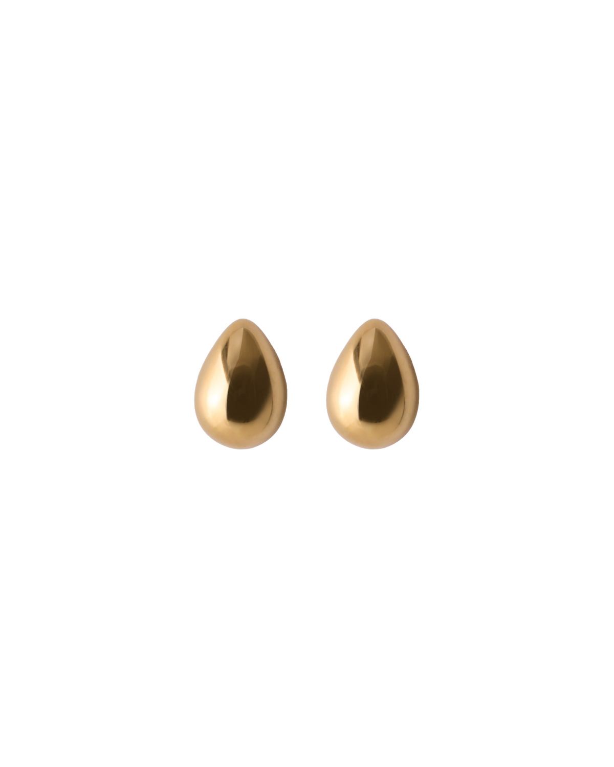 Ohrstecker Rain - gold 6 mm