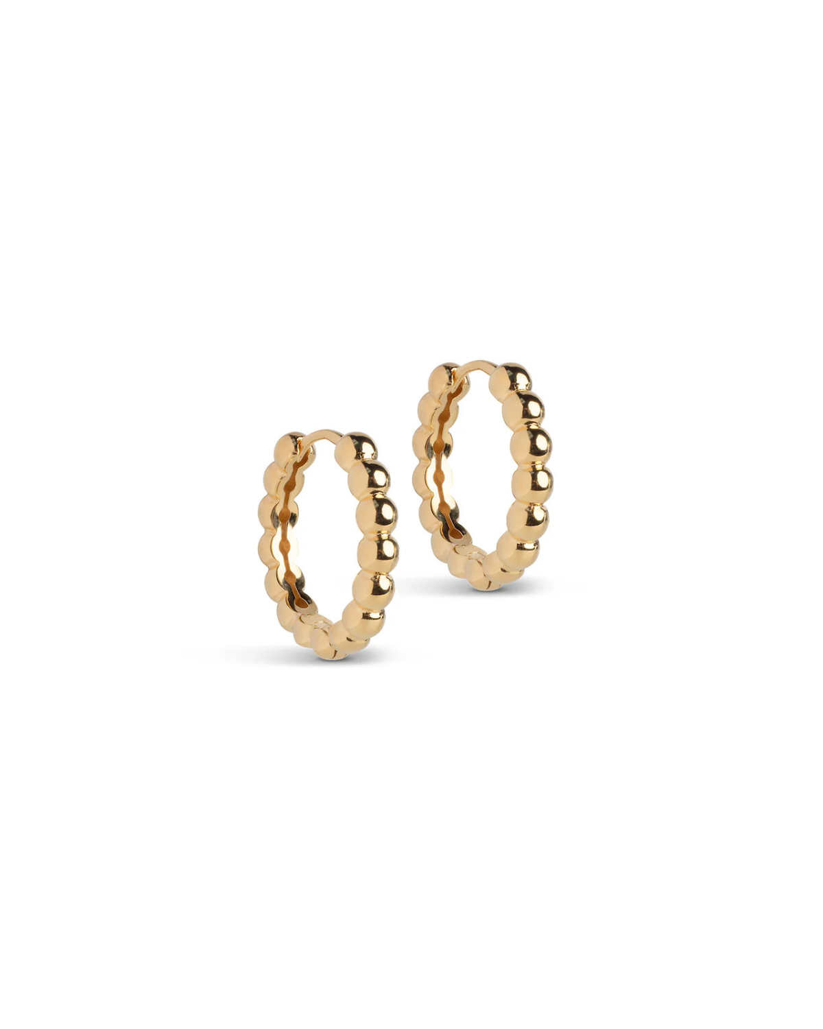 Ohrringe Hoops Ball Large - gold