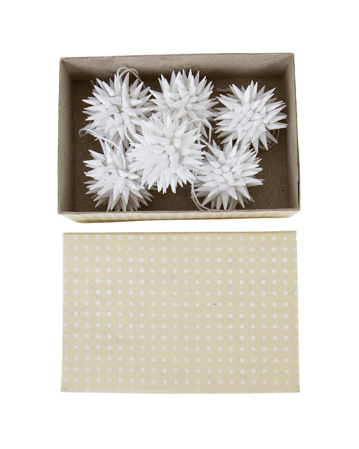 Mini-Papiersterne Kotte - weiß (6er-Set)