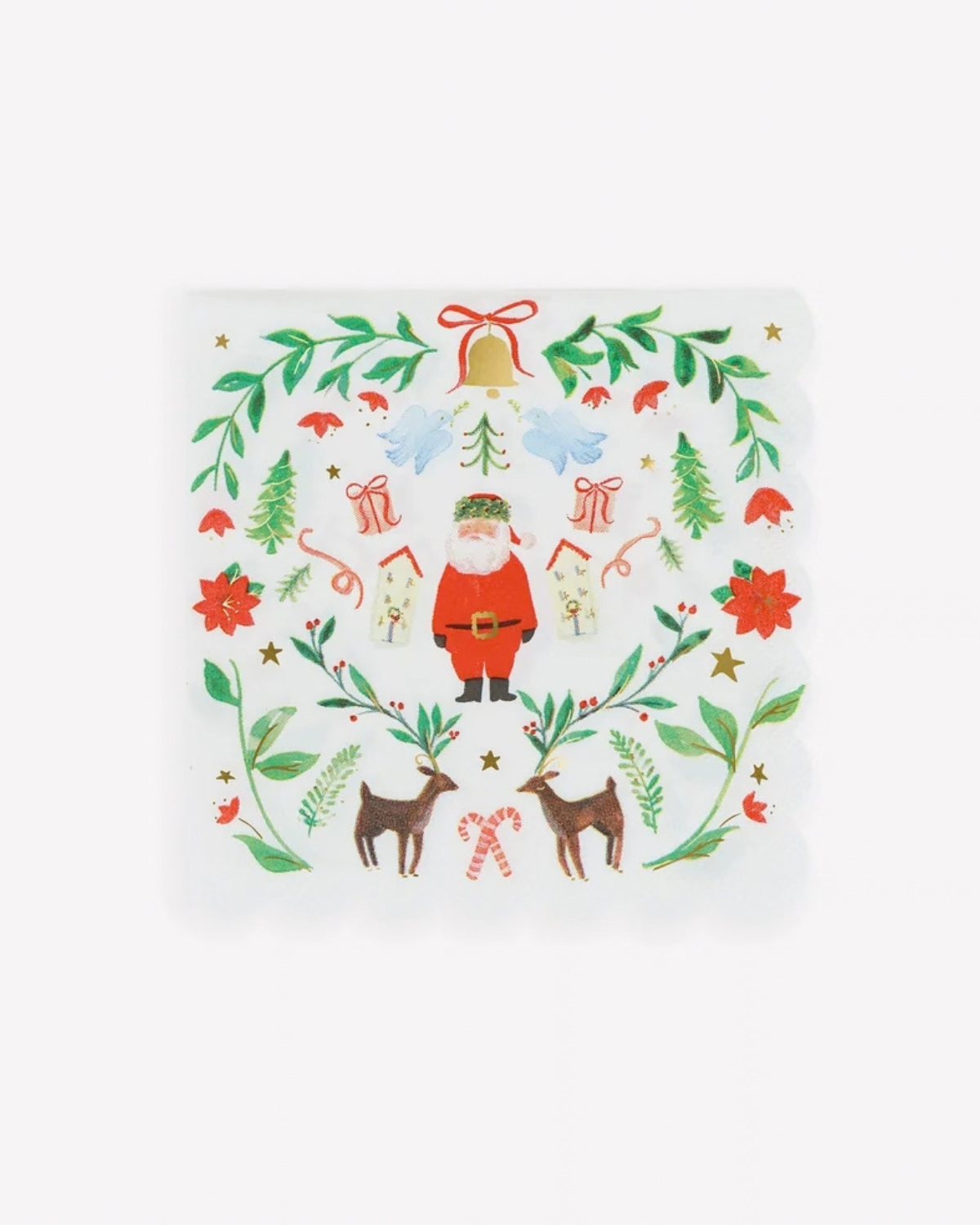 Kleine Servietten Weihnachtsmann