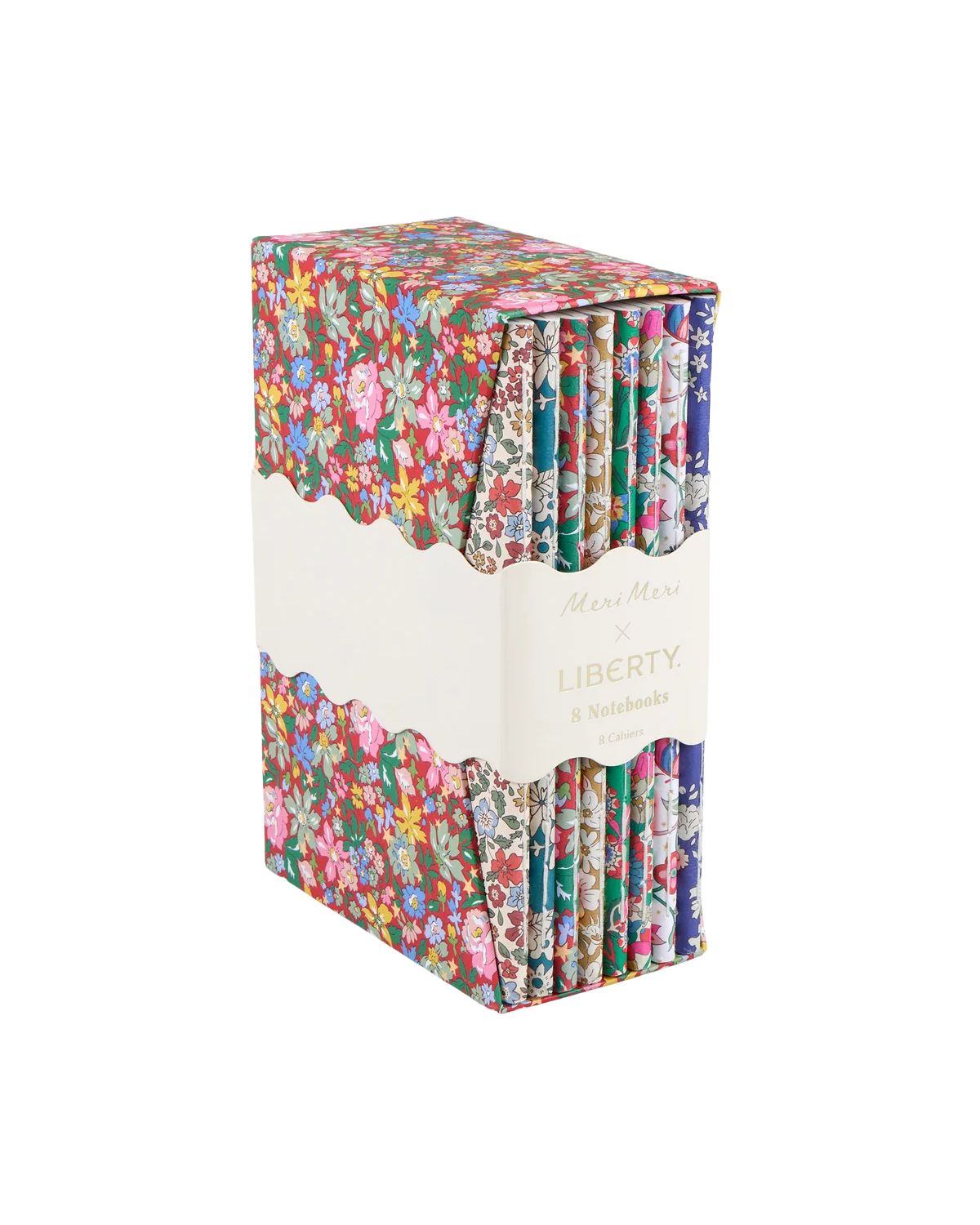 Notizbücher Meri Meri x Liberty - 8er-Set