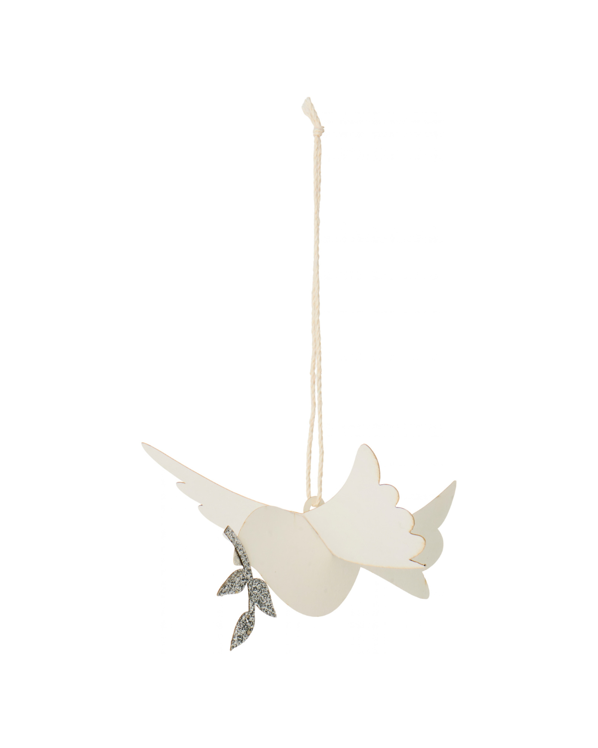 Papier-Anhänger Vogel mit Zweig