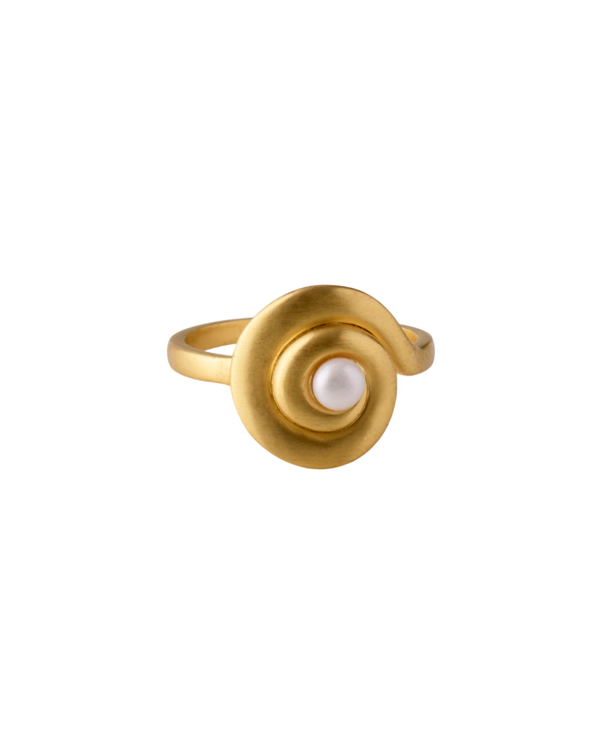 Ring Shell Flower - gold