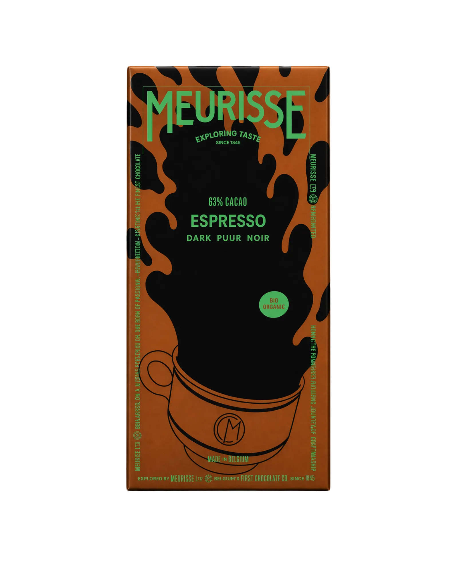 Bio-Zartbitterschokolade mit Espresso - 100 g