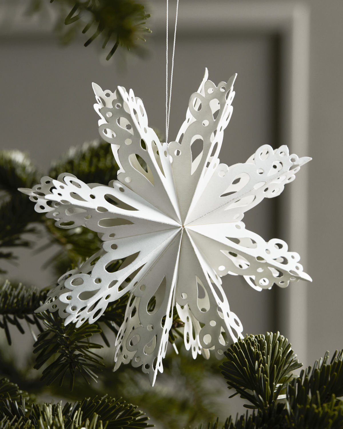 Papiersterne Snowflake - weiß 4er Set