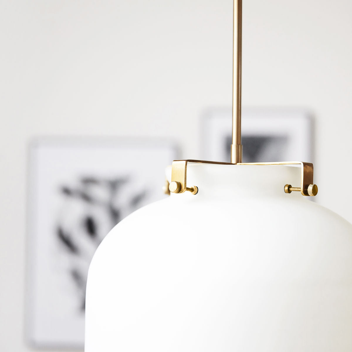Lampe Ball - weiß