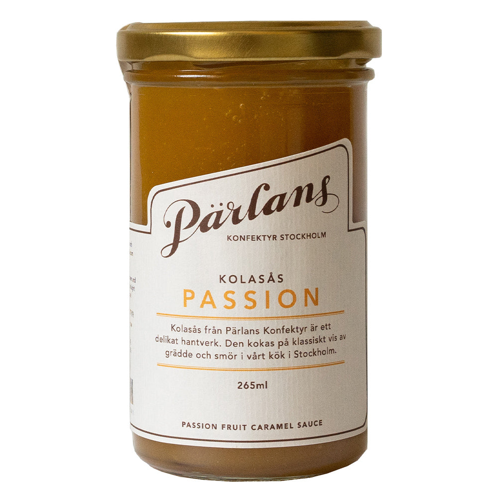 Karamellsoße mit Passionsfrucht