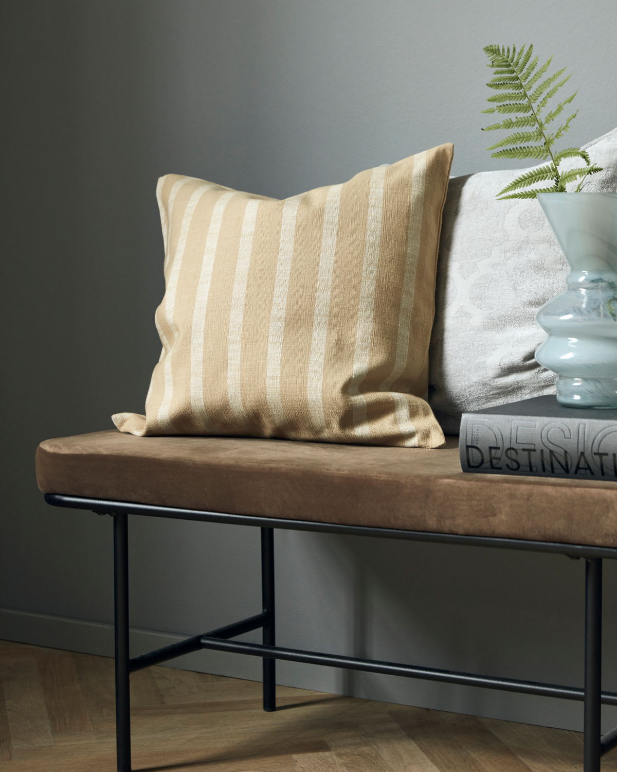 Kissenbezug Thame, Sand stripe 50x50