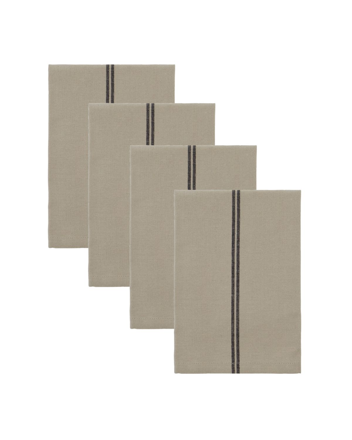 Servietten Stalgia - graubraun 4er Set