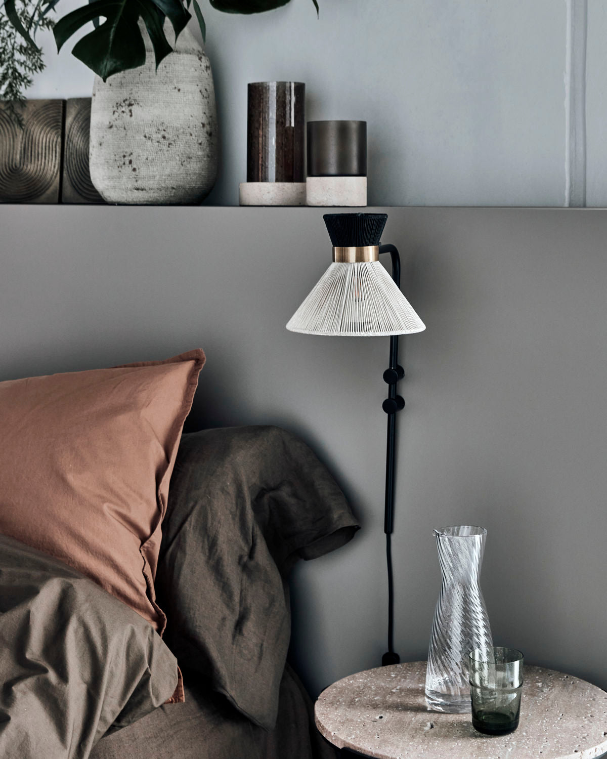Wandlampe Cord - schwarz