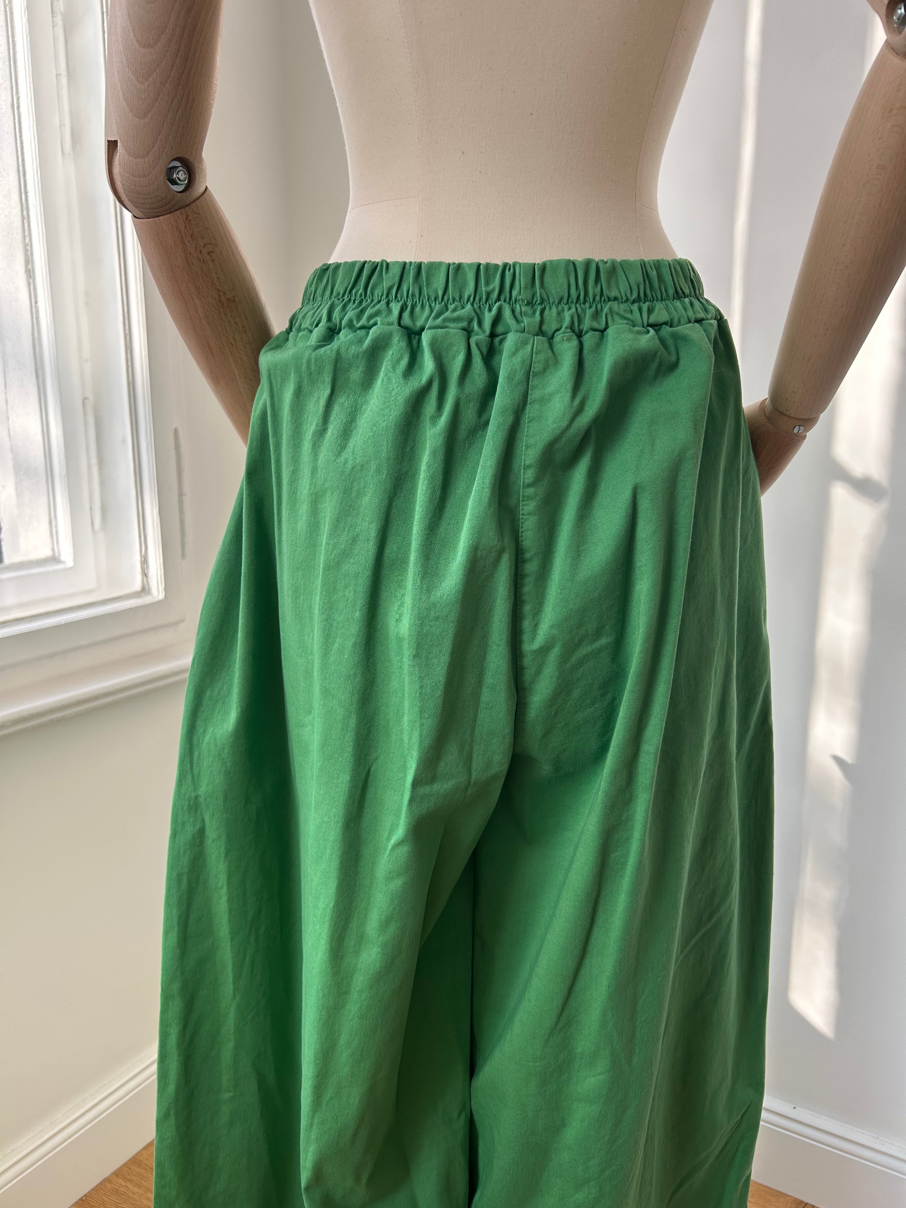 Culotte Palazzo-Hose - knallgrün