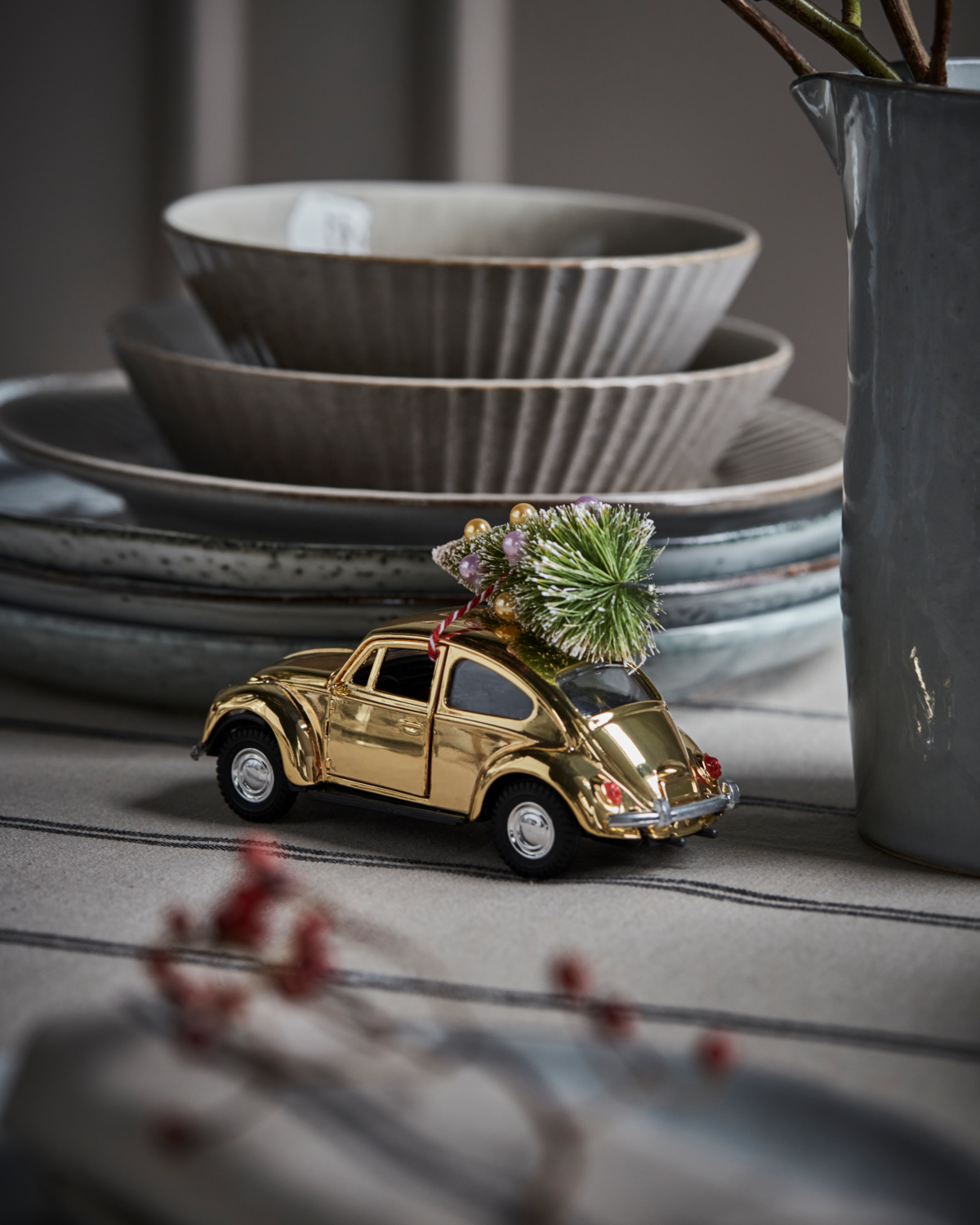 Xmas Car Gold- M