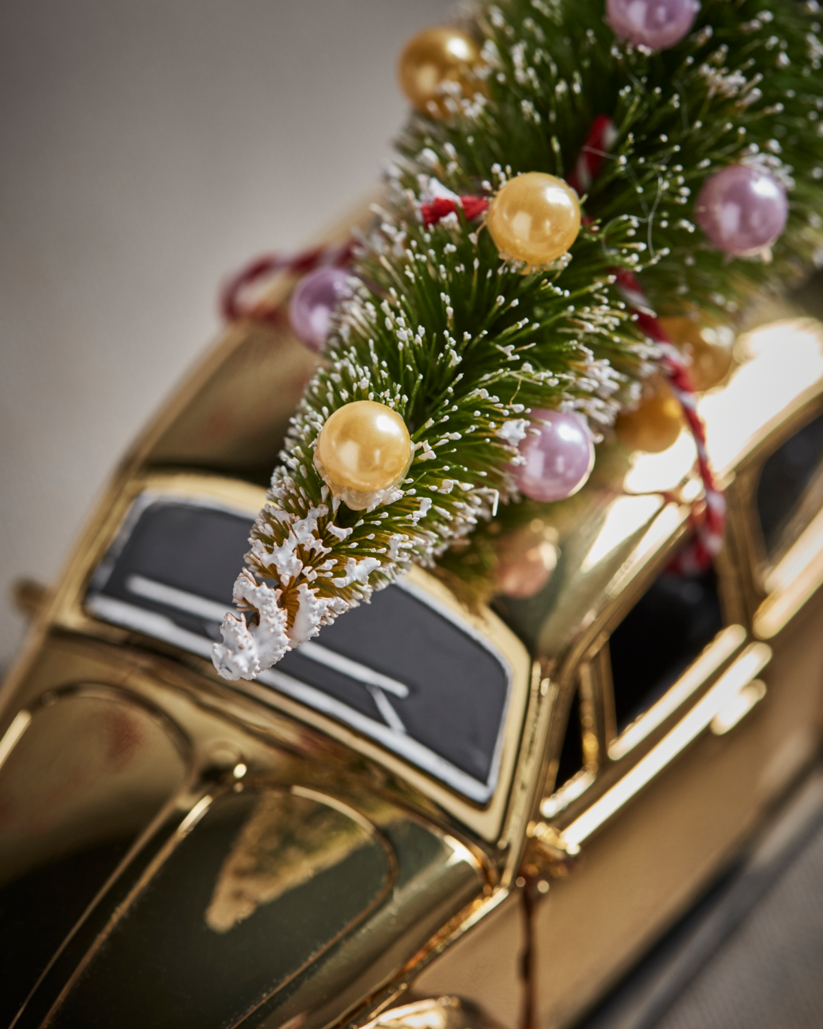 Xmas Car Gold- M