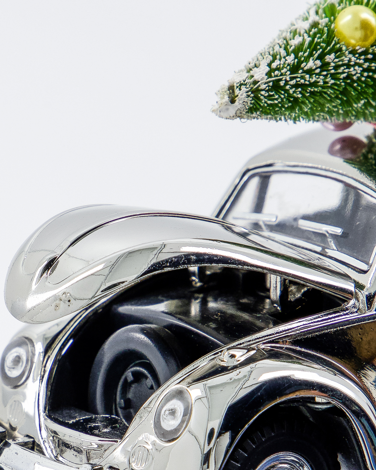 Xmas Car Silber - M