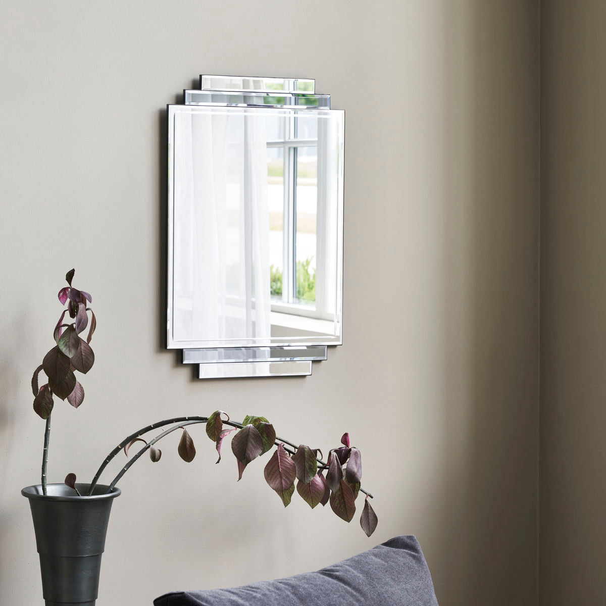 Spiegel Deco - grau 70 cm