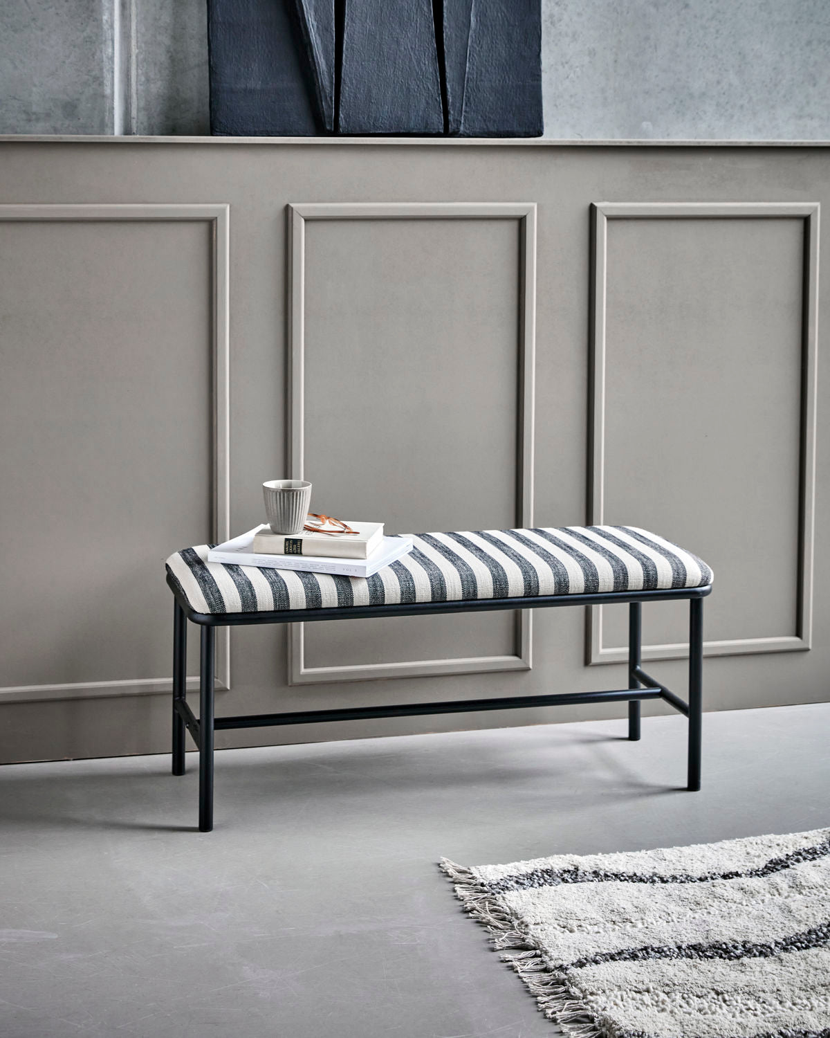 Bank Toda - schwarz / off-weiß