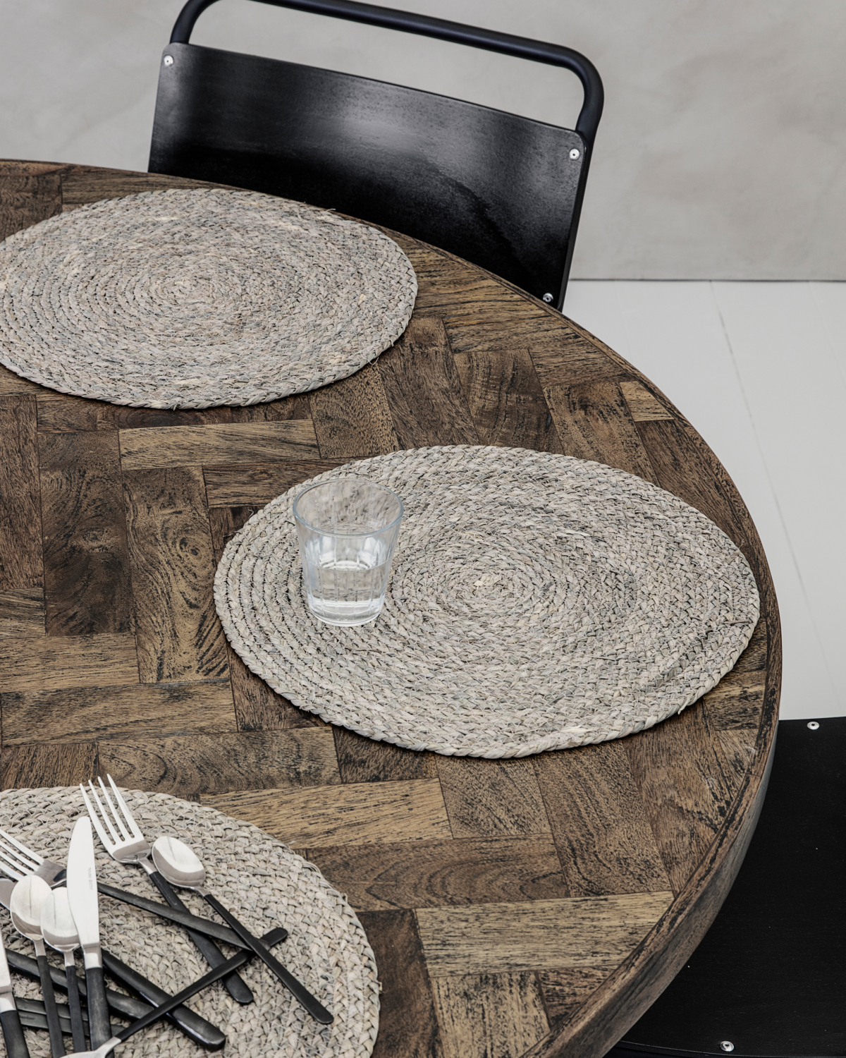 Tischset Circle - light grey - 1 Stück