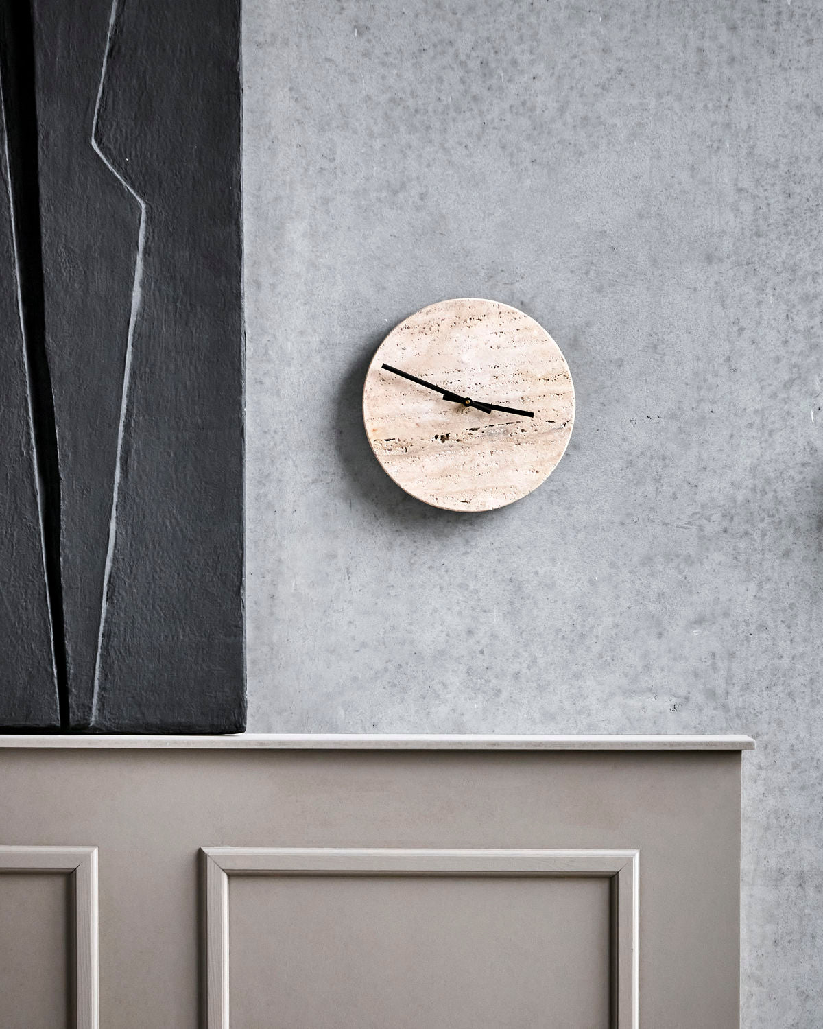 Wanduhr Loko - beige