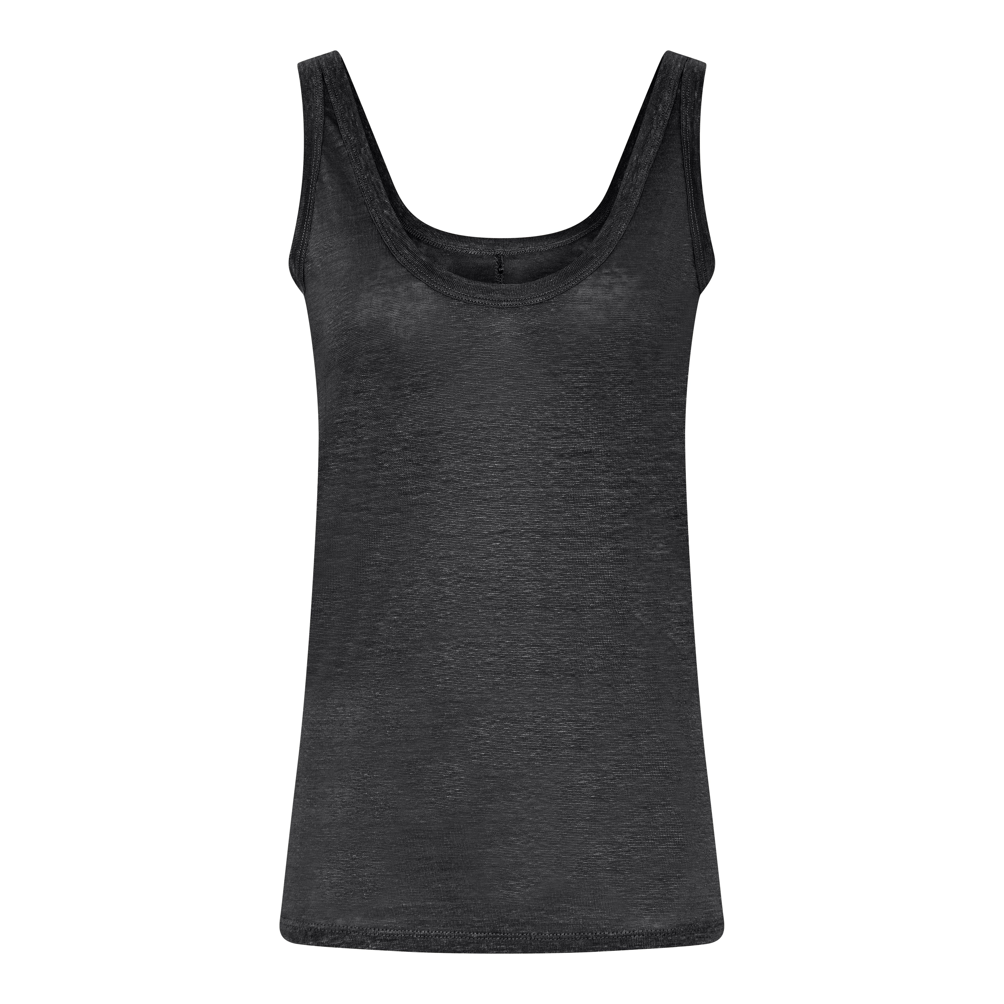 Leinen Top Toronto - Phantom / Schwarz