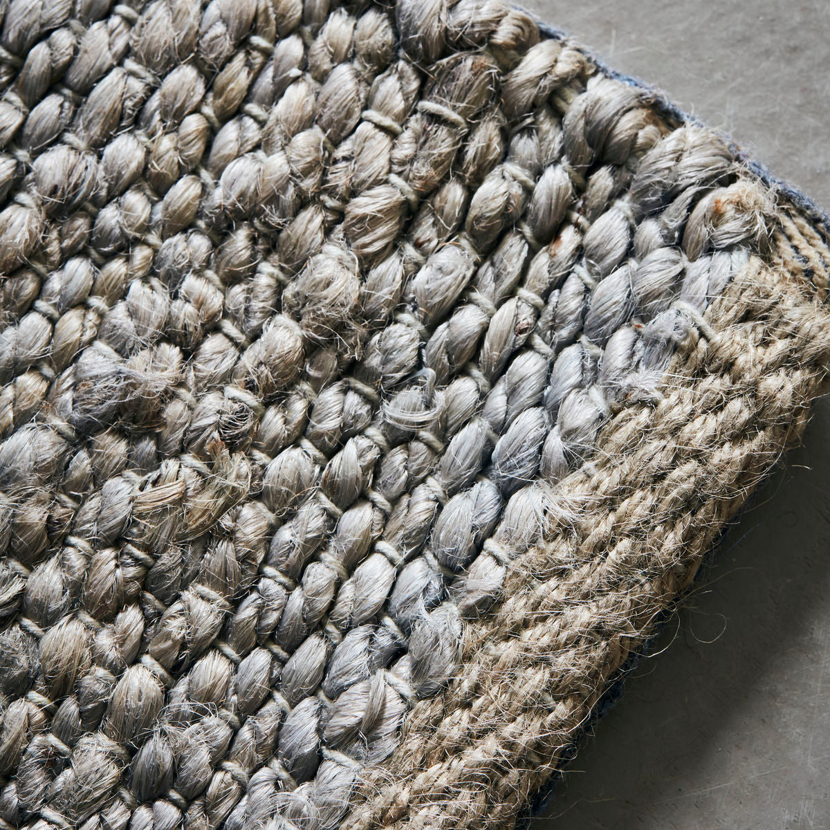 Teppich Hempi - hellgrau 90 x 300 cm
