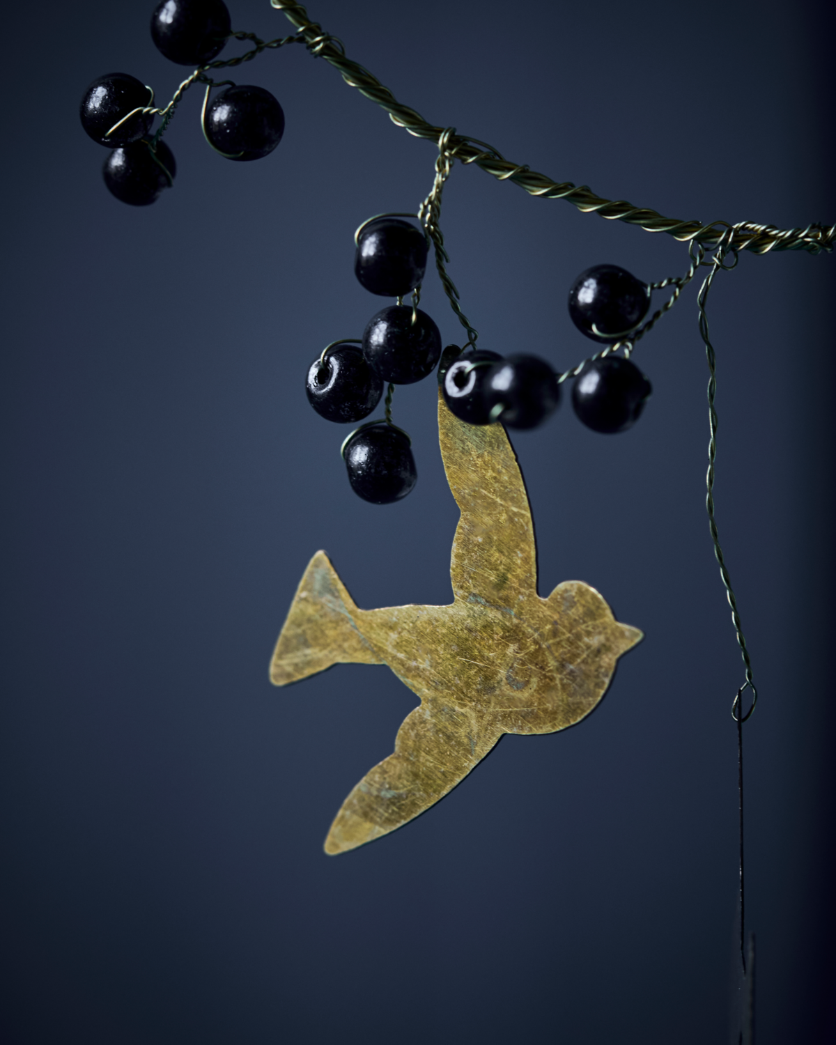 Ornament Bird - Schwarz