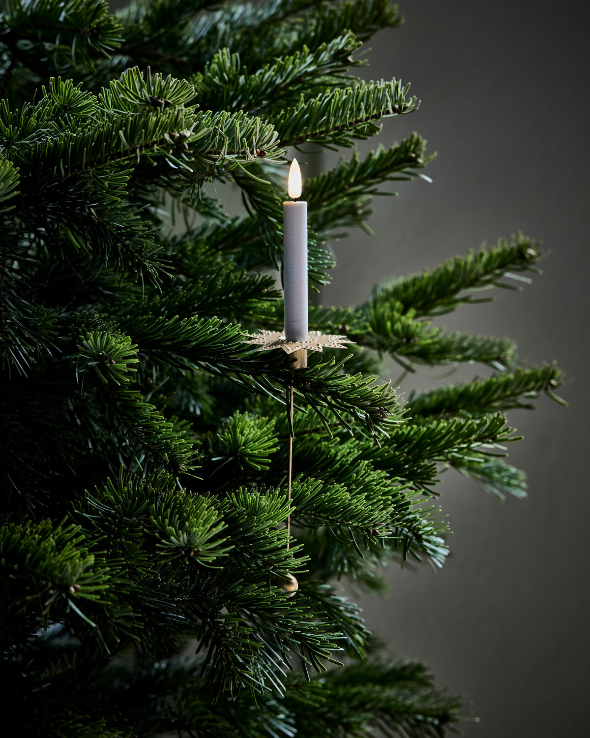 Christbaumkerzenhalter Leaves - Antik Messing (6er-Set)
