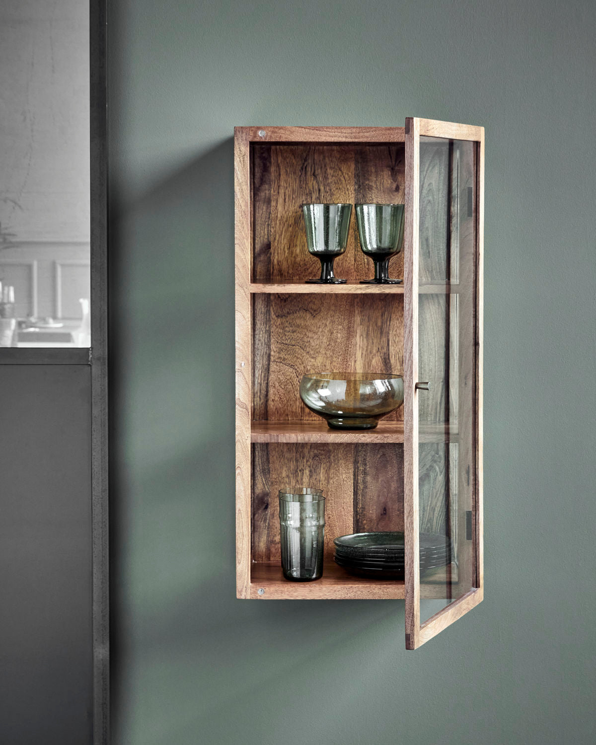 Schrank Montre - antikes braun 80 cm
