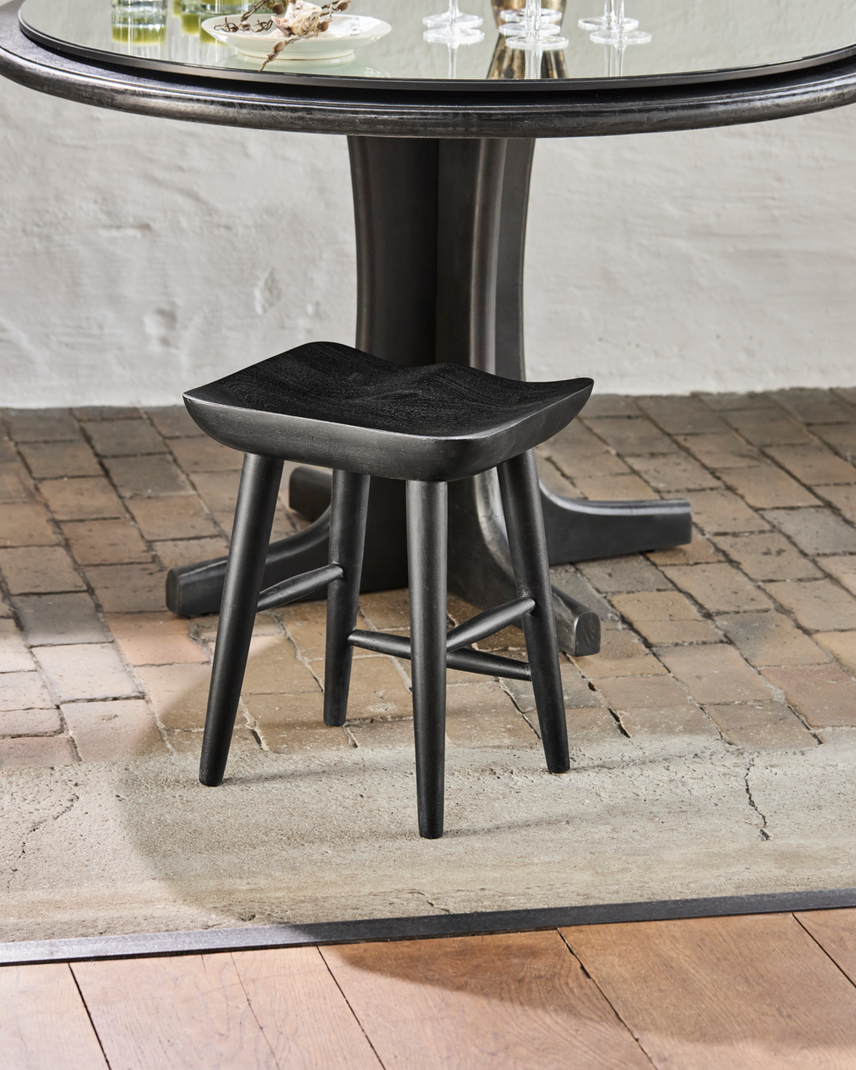 Hocker Bar Schwarz - 46cm