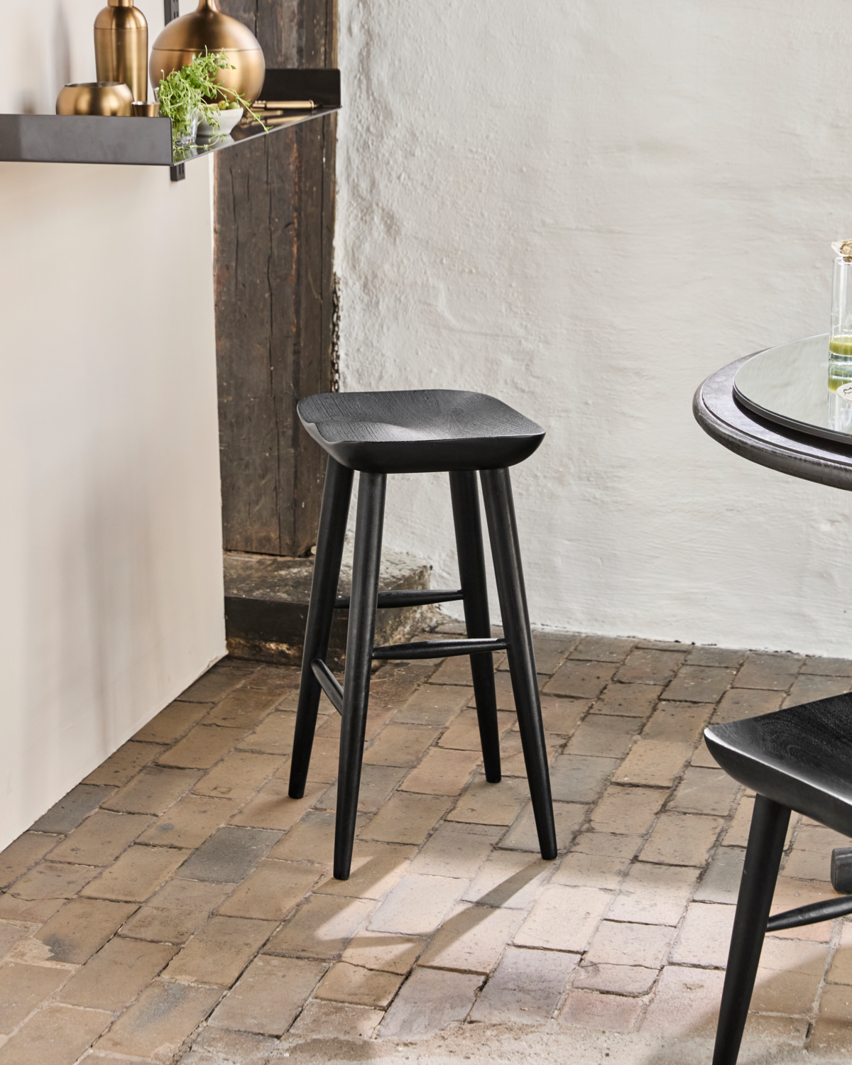 Hocker Bar Schwarz - 66cm