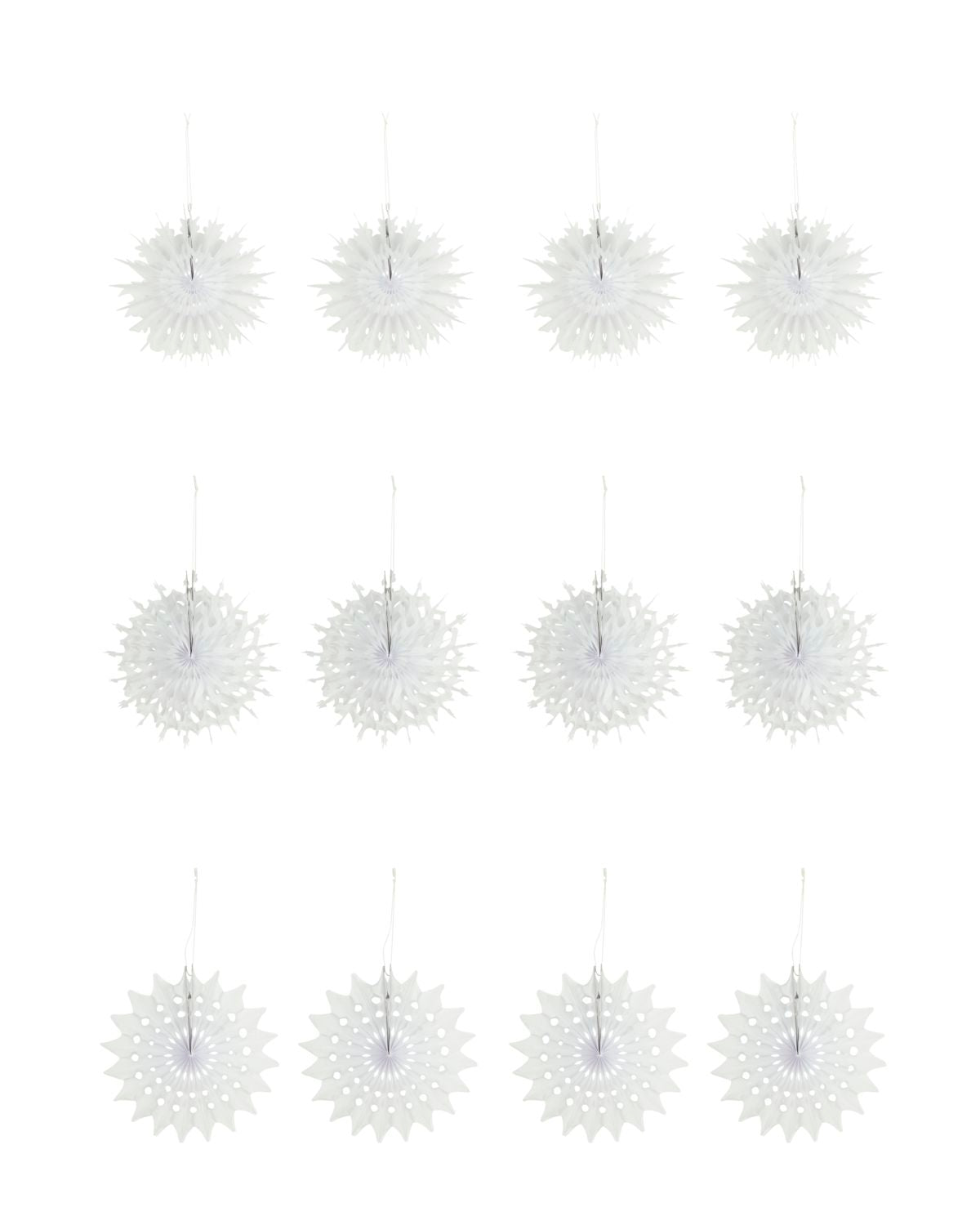 Papiersterne Fold - weiß ø 15 cm - 12er Set