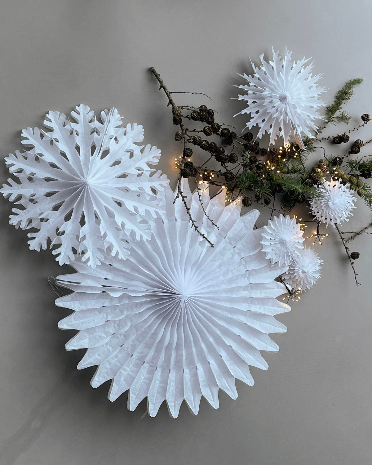 Papierstern Fold - weiß (ø 30 cm)