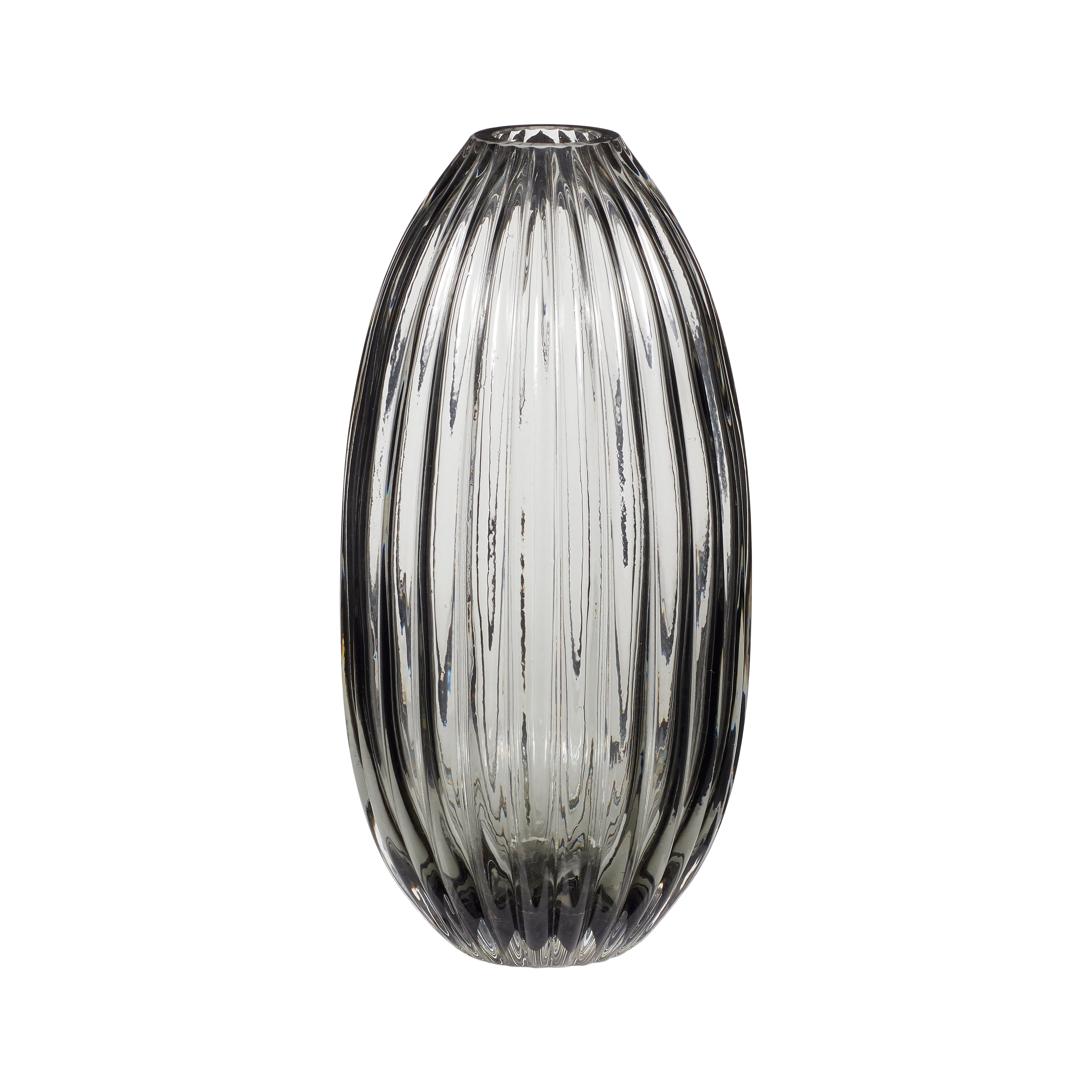 Vase Ripple - Grau