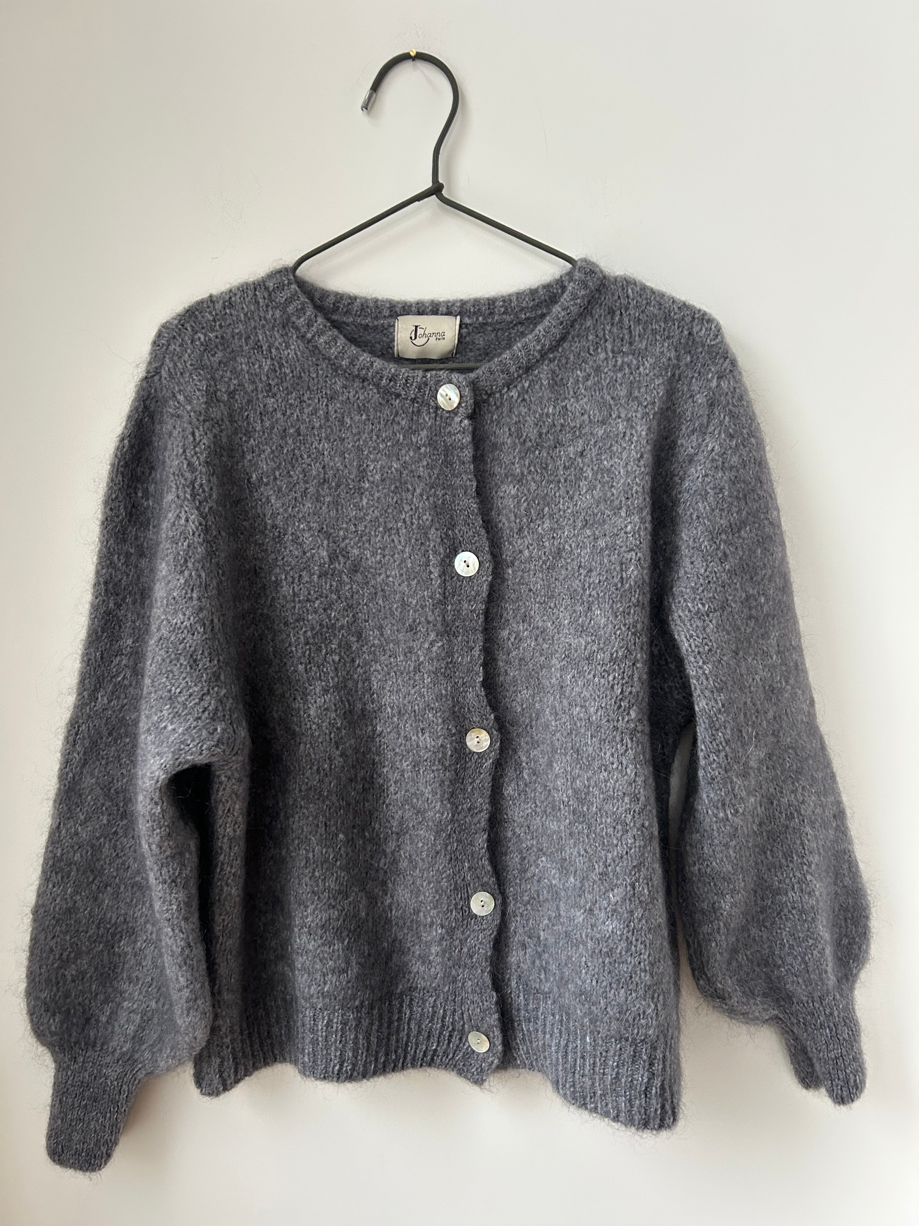 Strickjacke Cardigan - grau