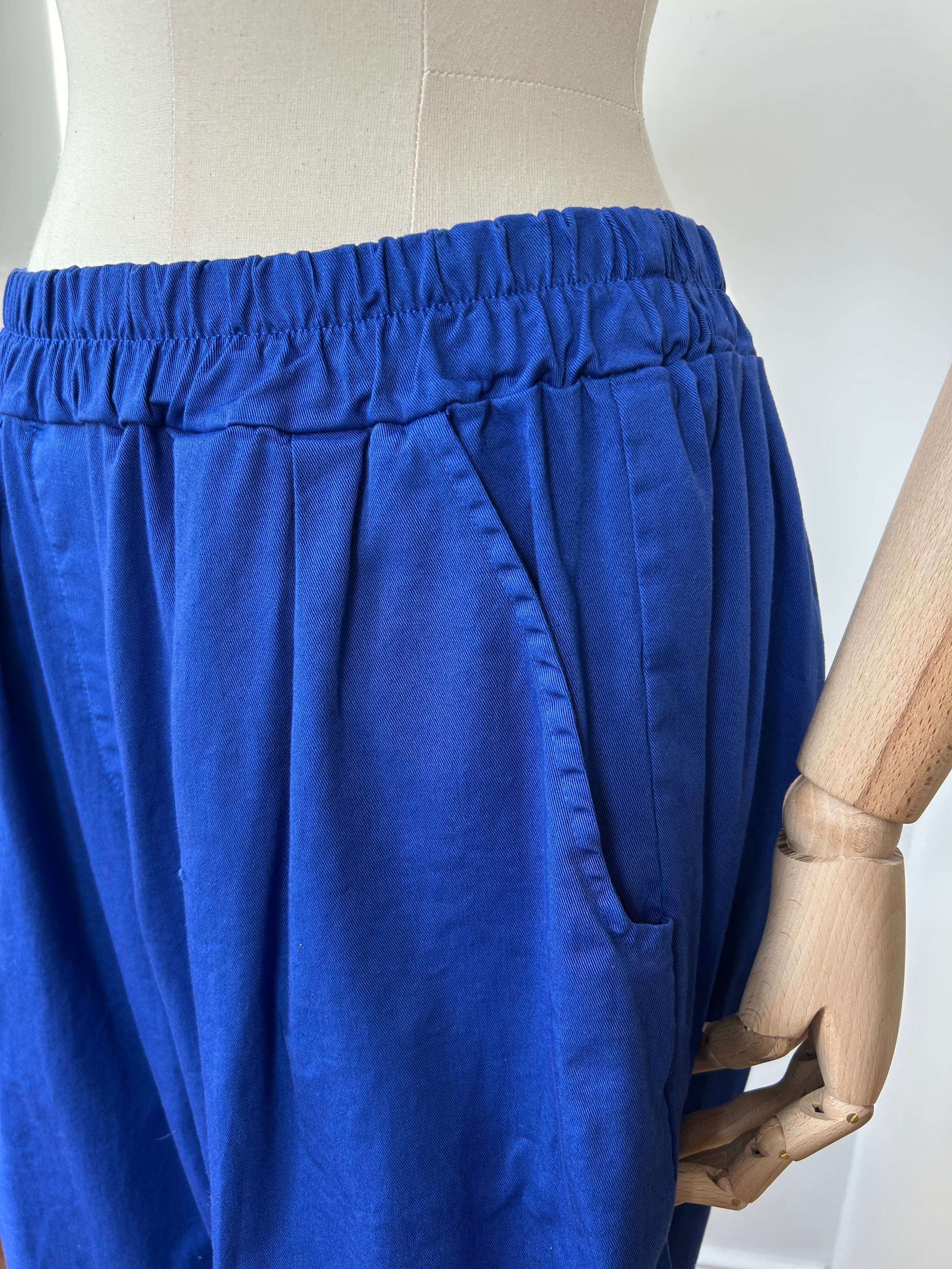 Culotte Palazzo-Hose - königsblau