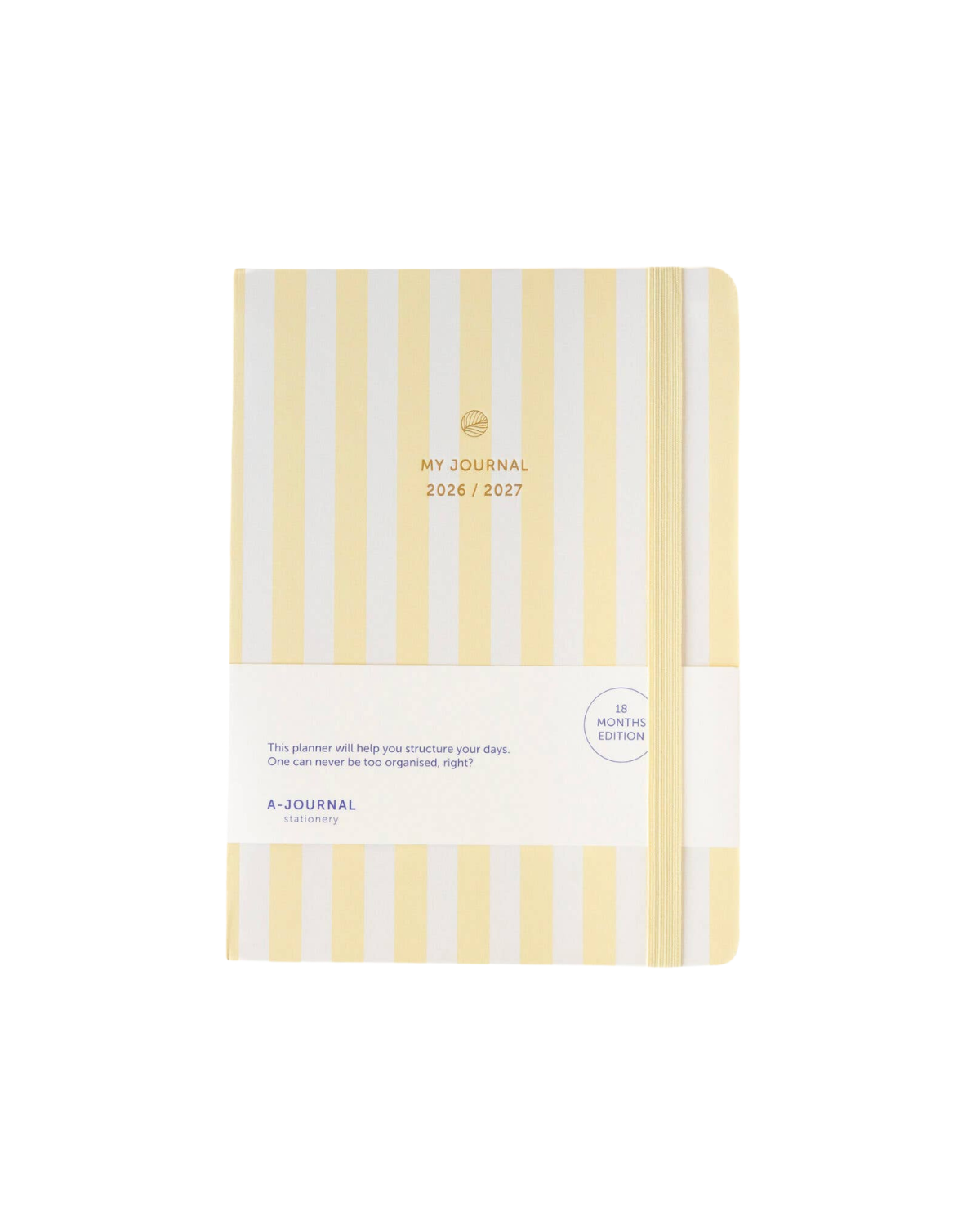 My Journal 18‑Monats‑Kalender 2026–2027 - Vanille Gestreift
