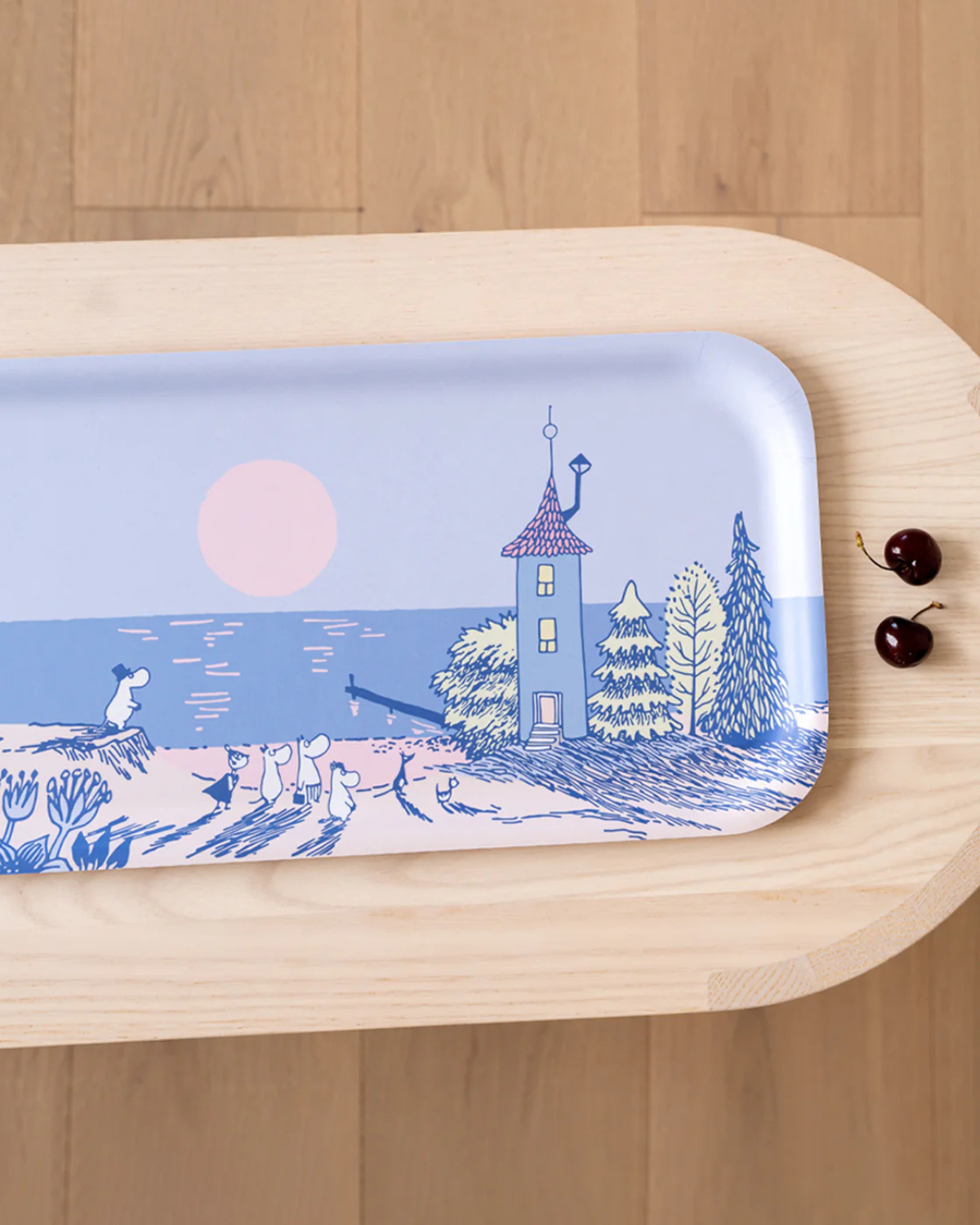 Mumin Holz-Serviertablett - Sunset