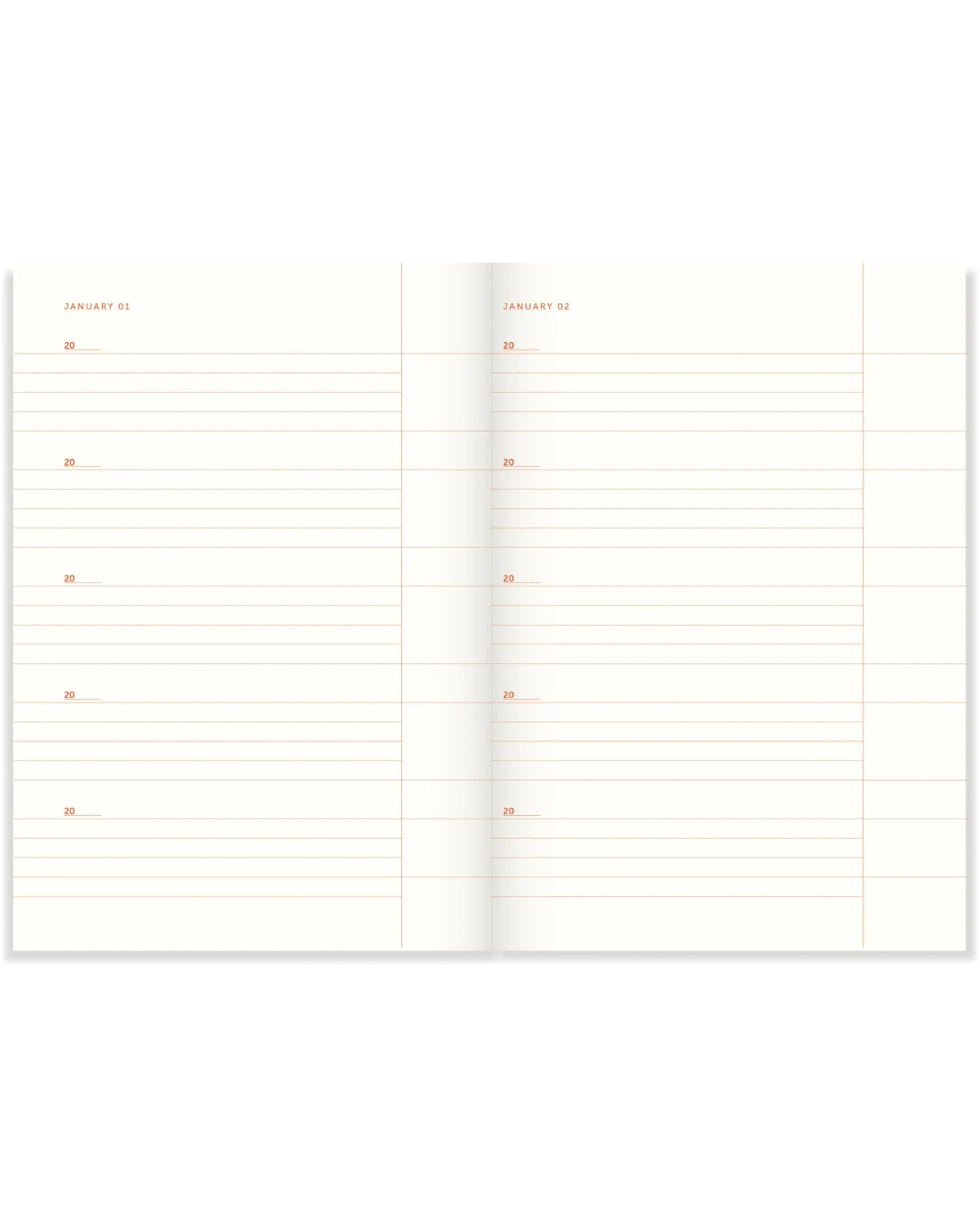 One Line a Day Tagebuch - Lavendel