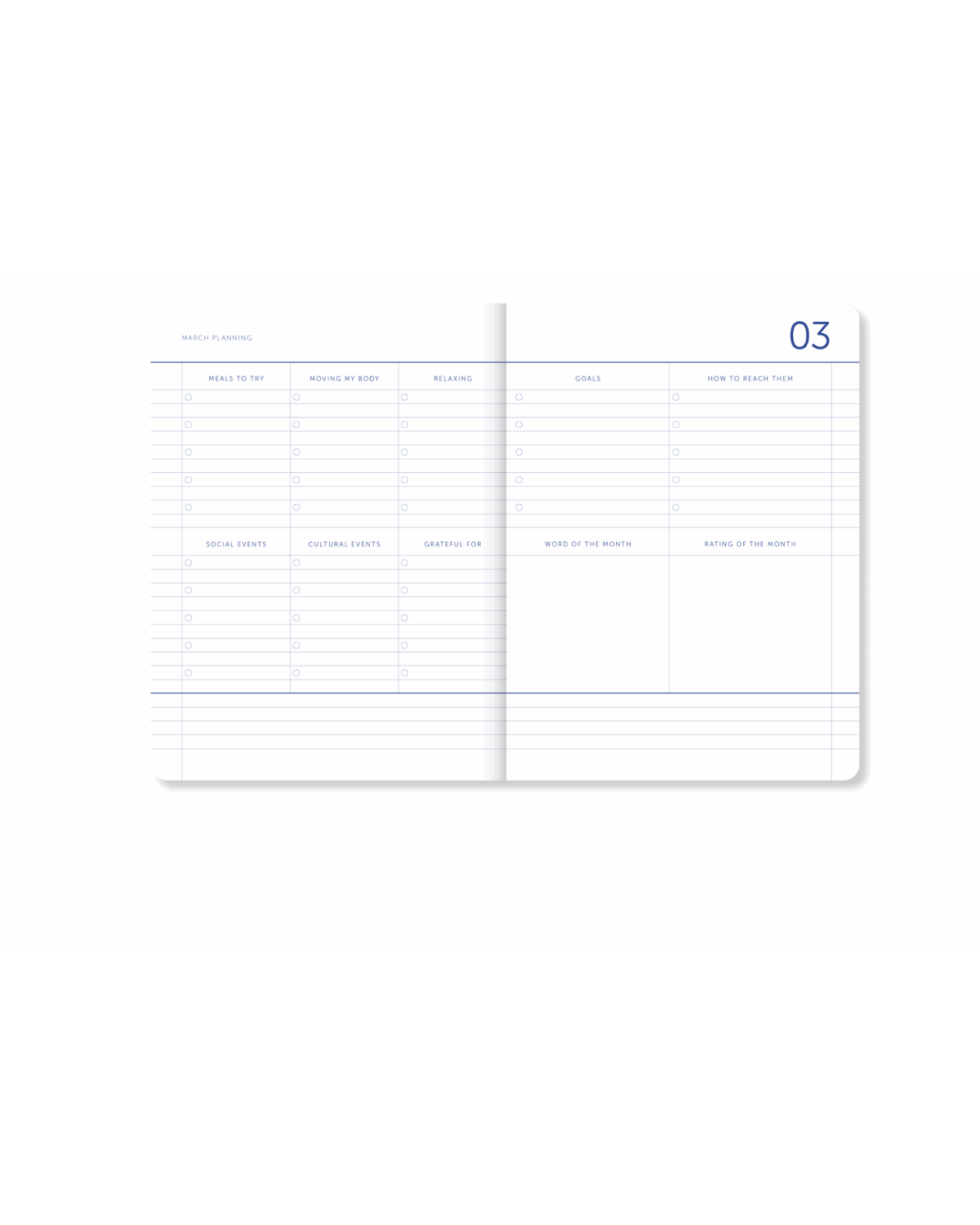 My Journal 18-Monats-Kalender 2026–2027 - Grüne Streifen