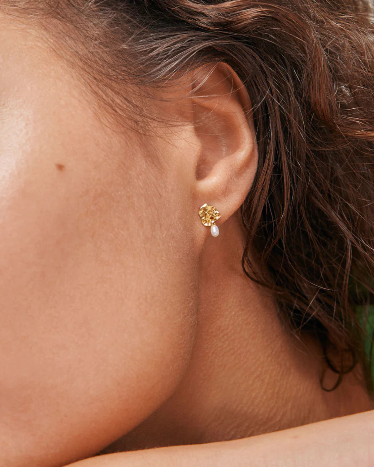 Ohrstecker Mio Pearl - gold