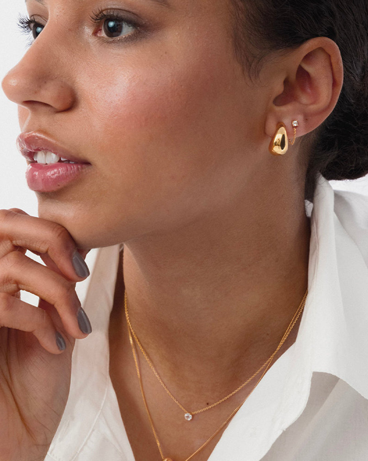 Ohrringe Minimalistica Solo Nova - gold