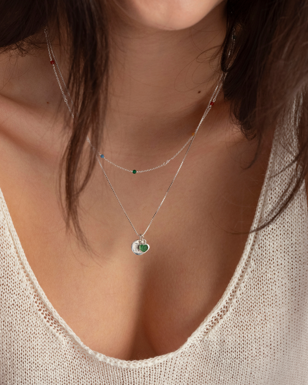 Anhänger Beloved Pendant Aventurin - silber