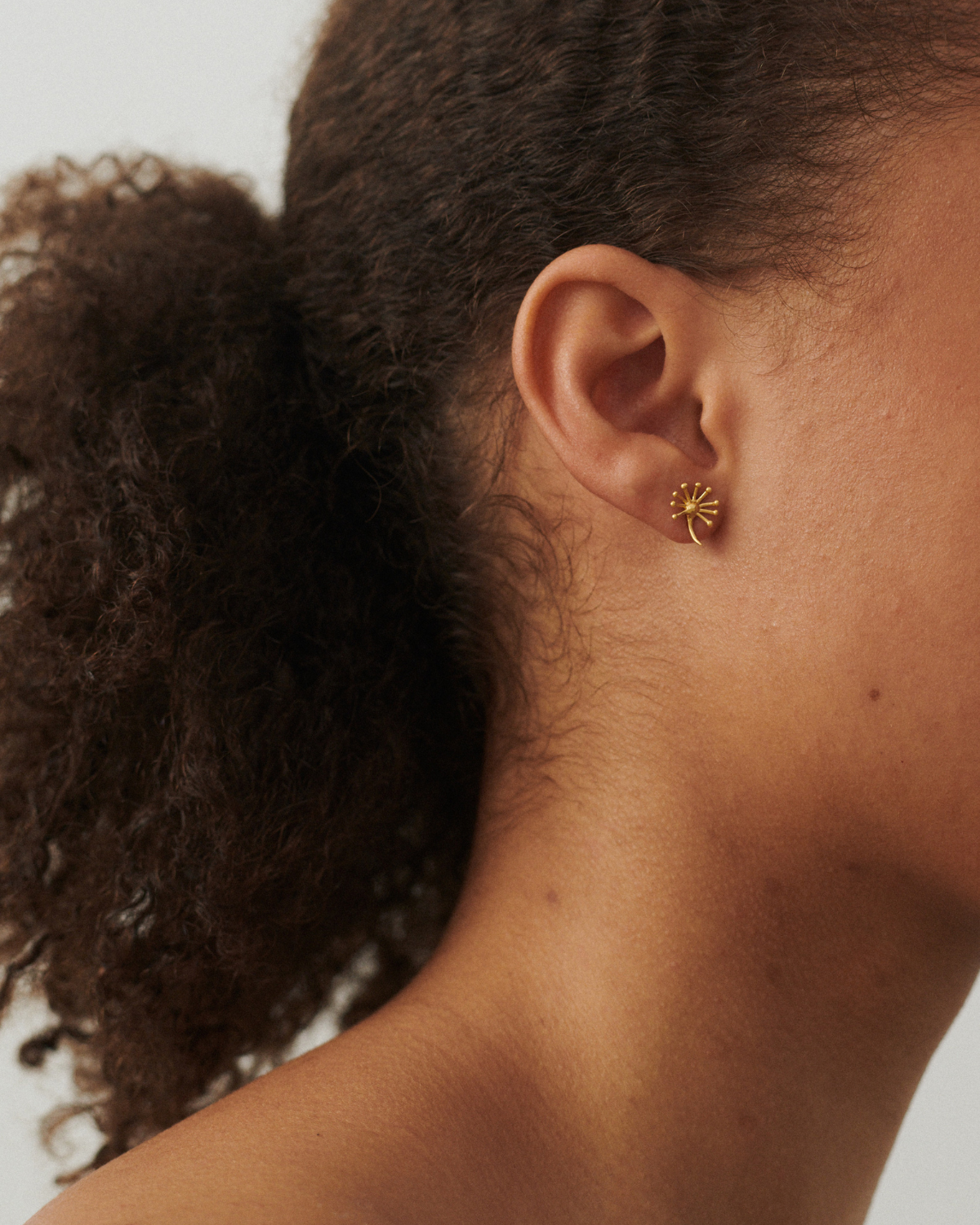 Ohrstecker Dandelion - gold 11 mm