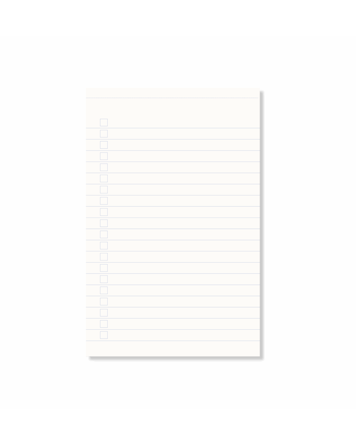 Notizblock Everyday List - Rosa-Rot-Gestreift