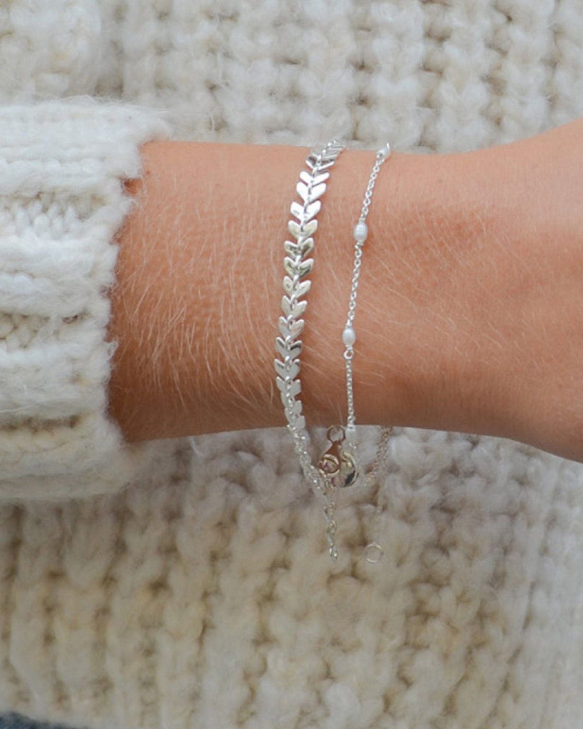 Armband Layers Olivia - silber